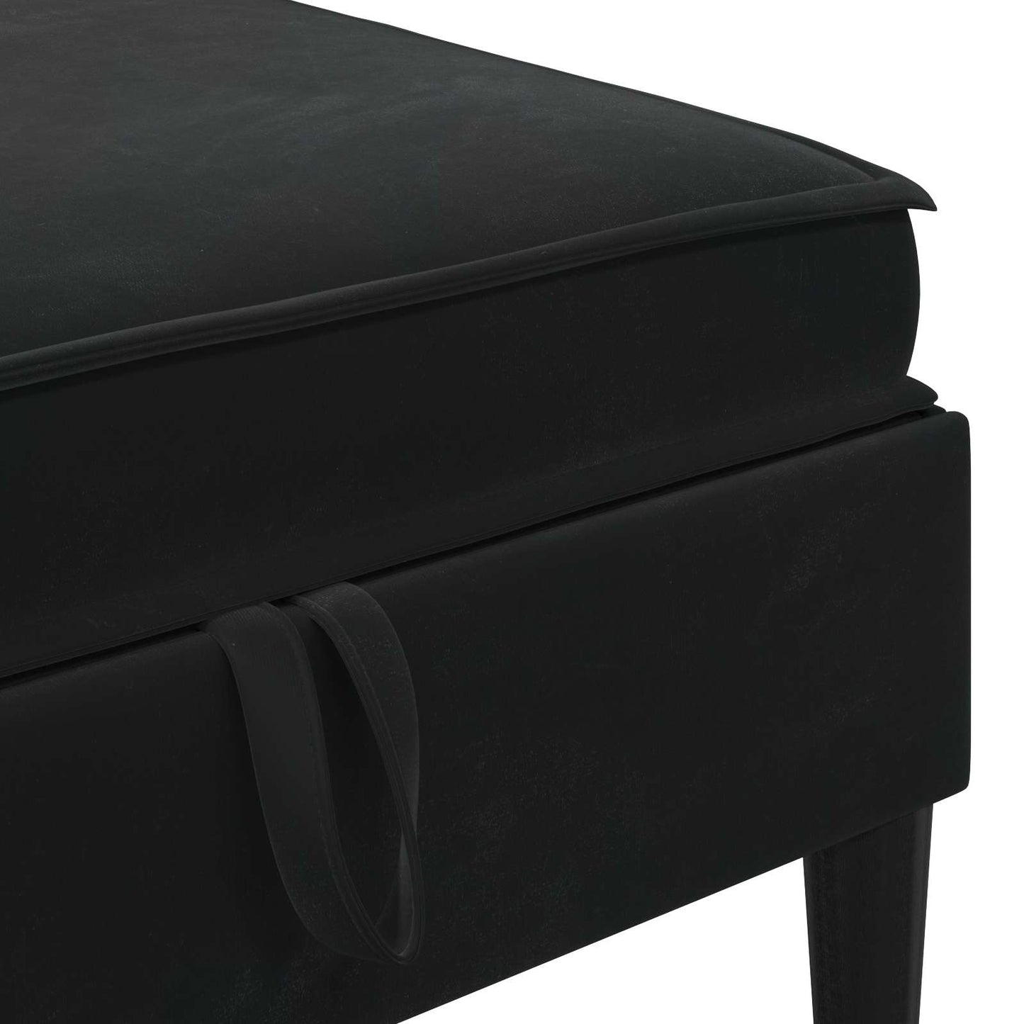 vidaXL Σετ Επίπλων Σαλονιού με μαξιλάρι 5 pcs Μαύρο Βελούδο