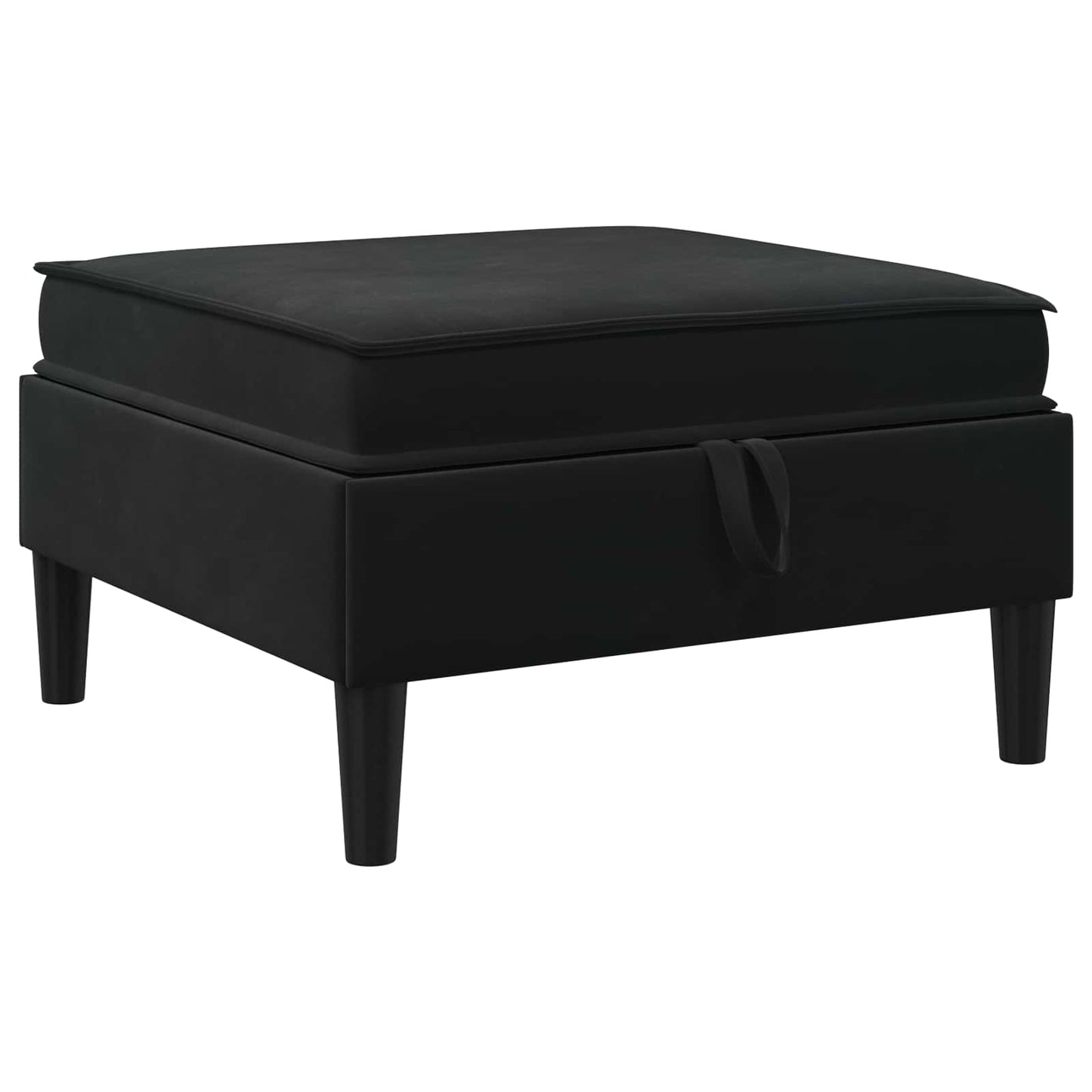 vidaXL Σετ Επίπλων Σαλονιού με μαξιλάρι 6 pcs Μαύρο Βελούδο