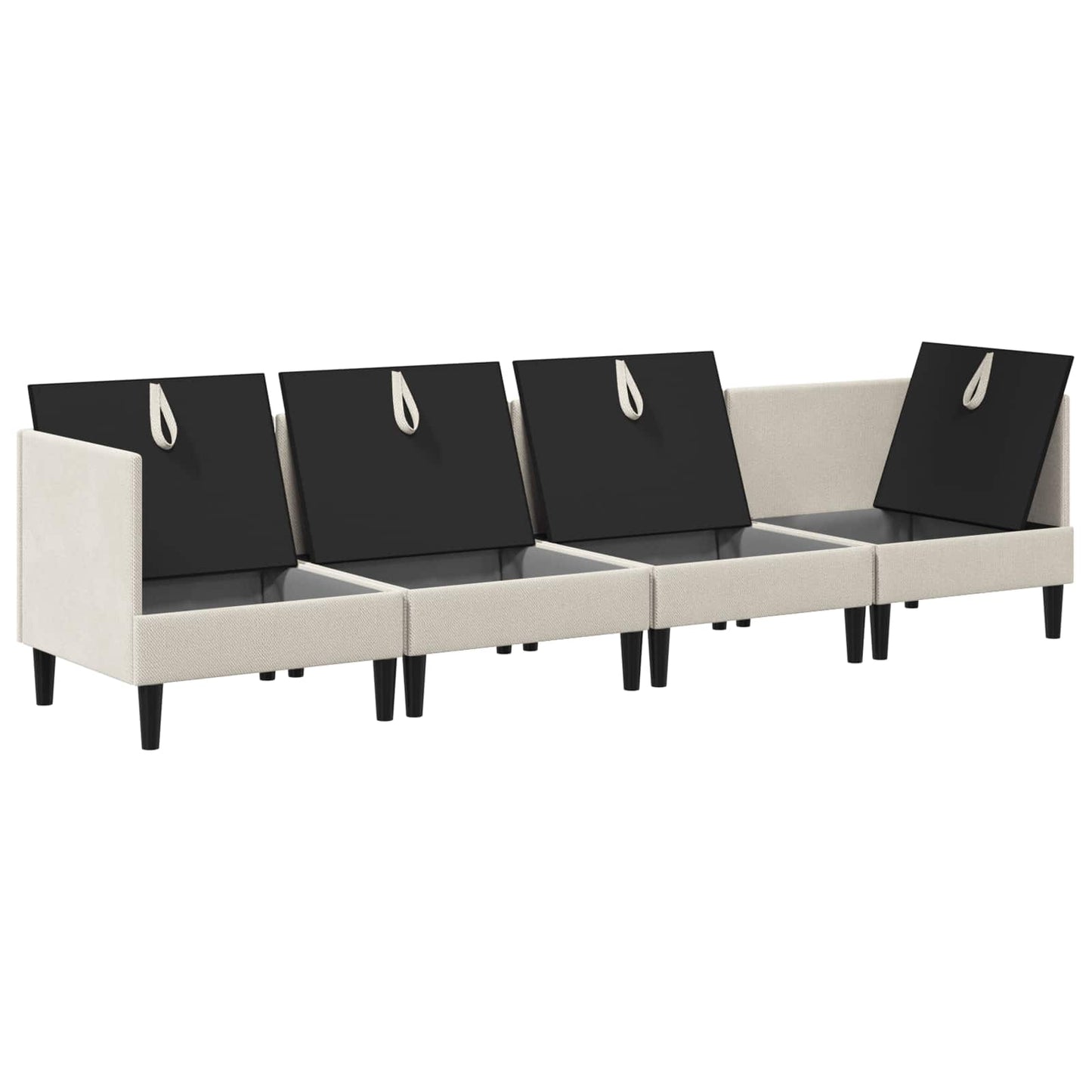 vidaXL Σετ Επίπλων Σαλονιού 4 pcs Βρώμη Ύφασμα
