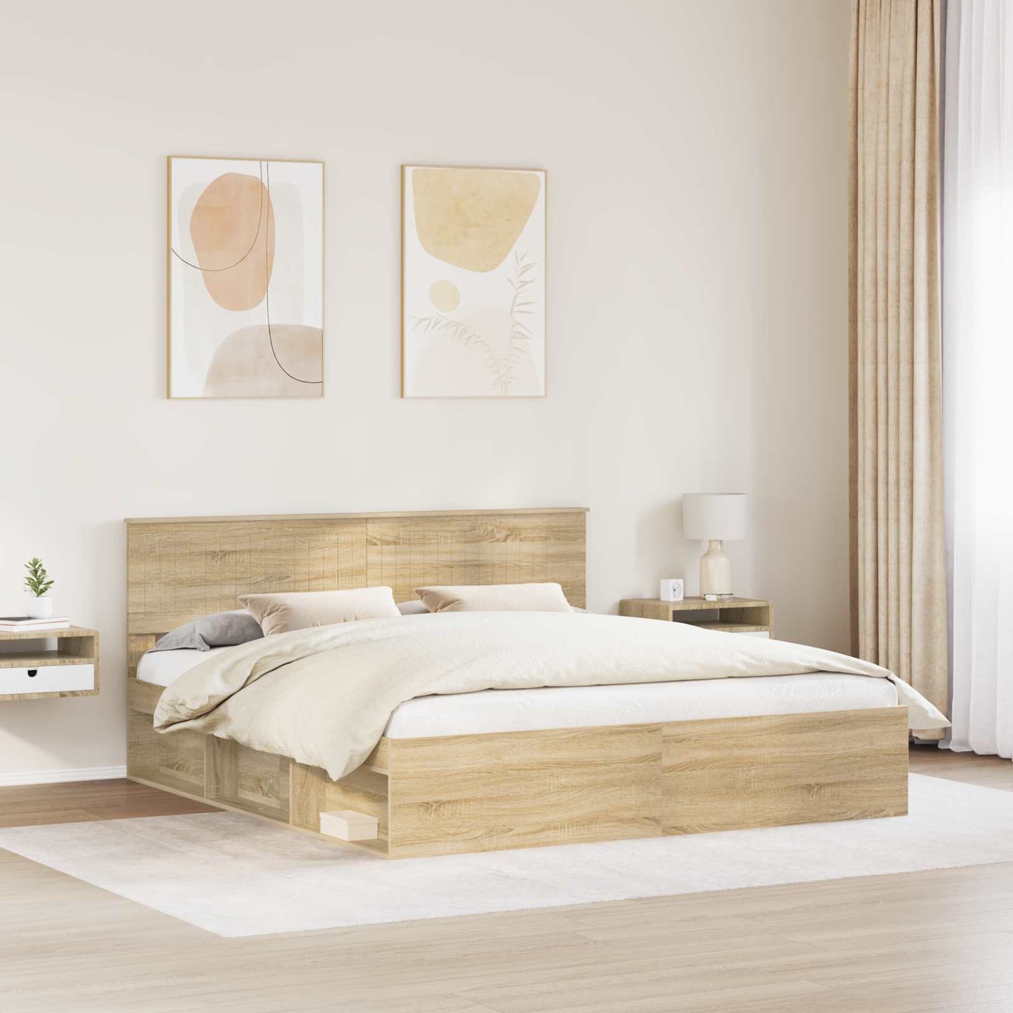 vidaXL Σκελετός Κρεβατιού Σονόμα 180 x 200 cm Στερεά ξυλεία πεύκου
