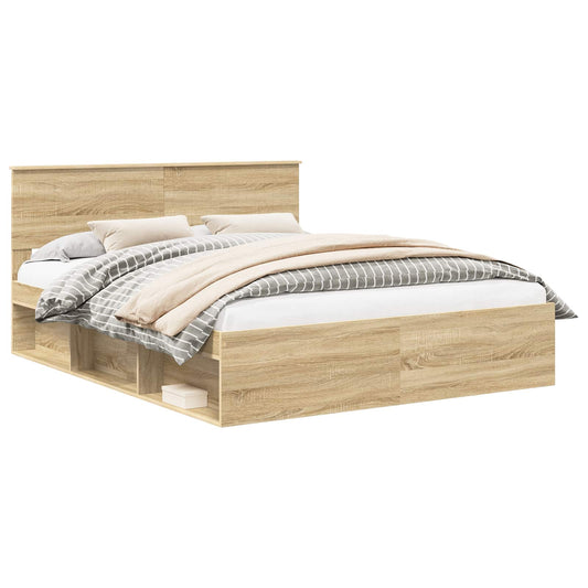 vidaXL Σκελετός Κρεβατιού Σονόμα 160 x 200 cm Στερεά ξυλεία πεύκου