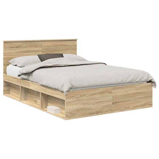 vidaXL Σκελετός Κρεβατιού Σονόμα 140 x 200 cm Στερεά ξυλεία πεύκου