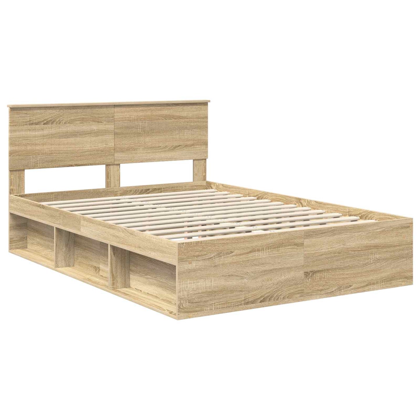 vidaXL Σκελετός Κρεβατιού Σονόμα 140 x 190 cm Στερεά ξυλεία πεύκου