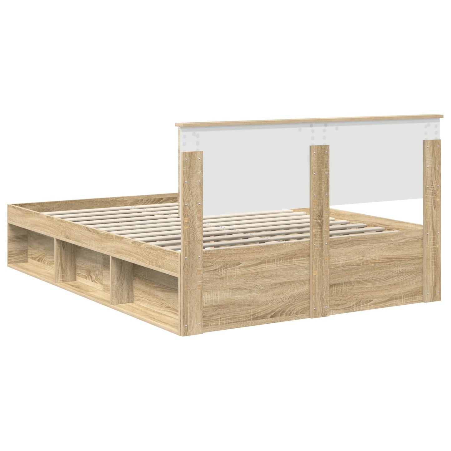 vidaXL Σκελετός Κρεβατιού Σονόμα 140 x 190 cm Στερεά ξυλεία πεύκου