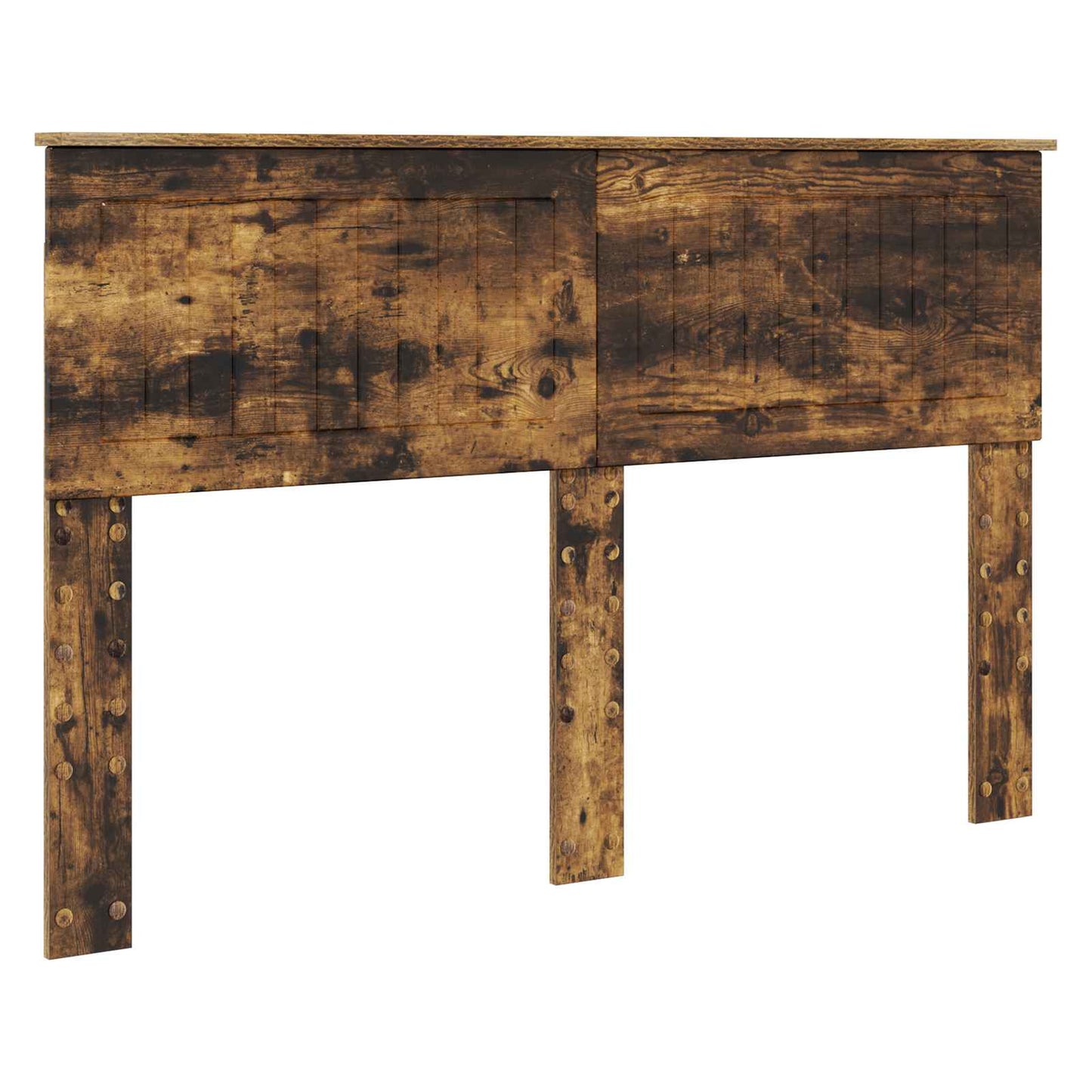 vidaXL Σκελετός Κρεβατιού Καπνιστό Δρύς 140 x 190 cm
