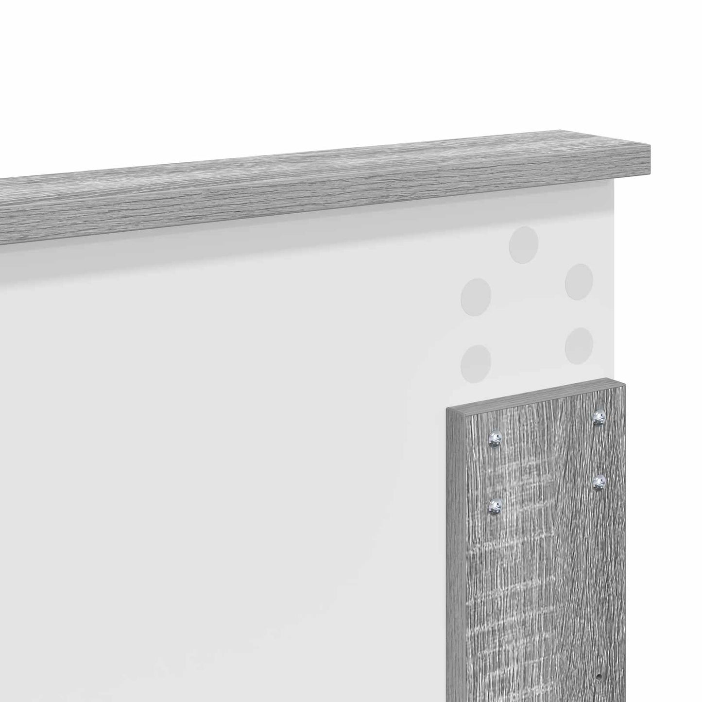 vidaXL Σκελετός Κρεβατιού Γκρι Sonoma 135 x 190 cm