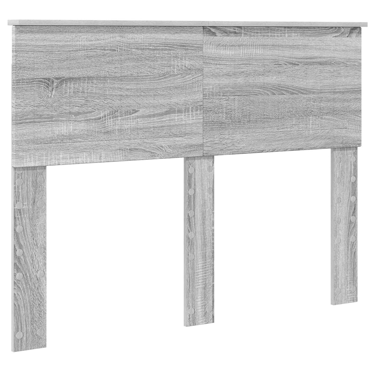 vidaXL Σκελετός Κρεβατιού Γκρι Sonoma 135 x 190 cm