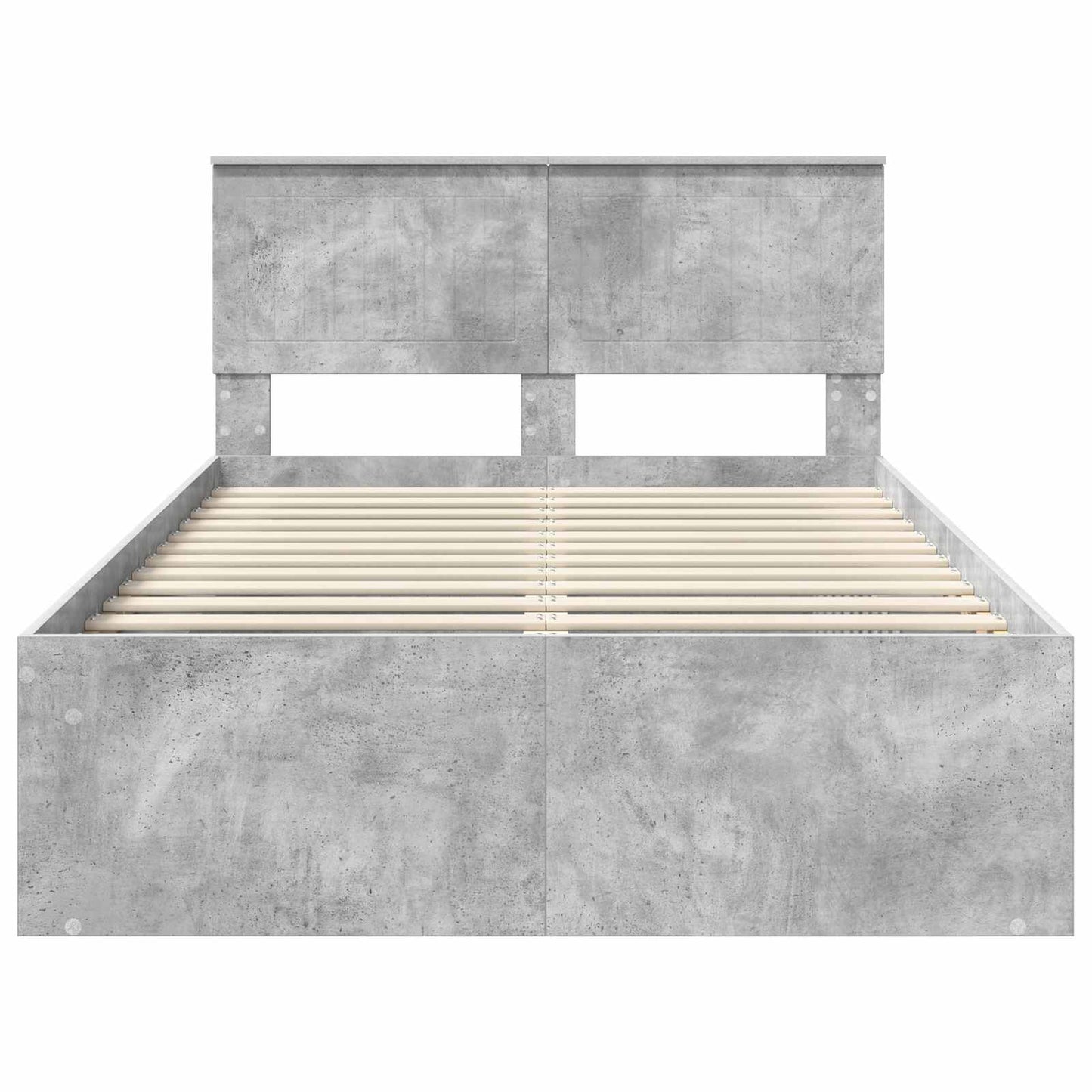 vidaXL Σκελετός Κρεβατιού Σκυρόδεμα 120 x 190 cm Στερεά ξυλεία πεύκου