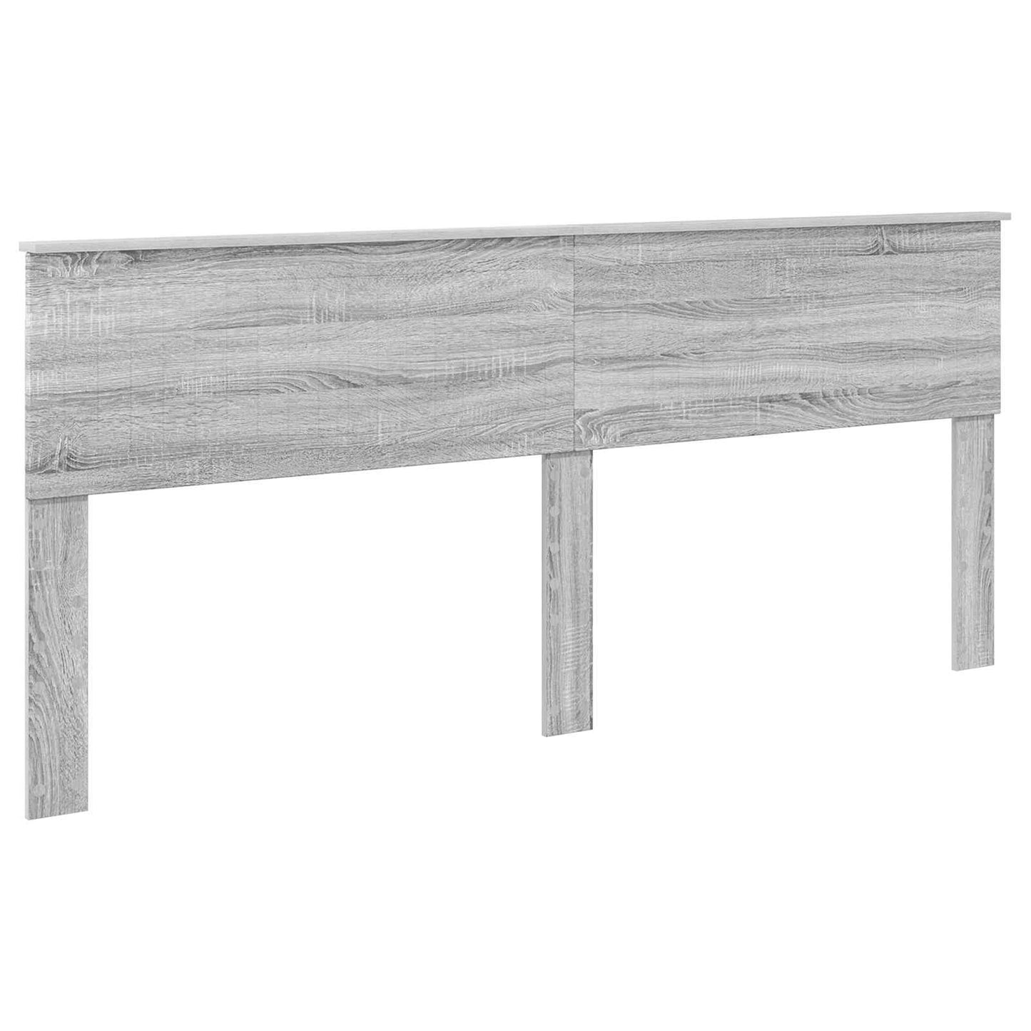 vidaXL Σκελετός Κρεβατιού Γκρίζο Σονομα 200 x 200 cm Μηχανήματος Ξύλο