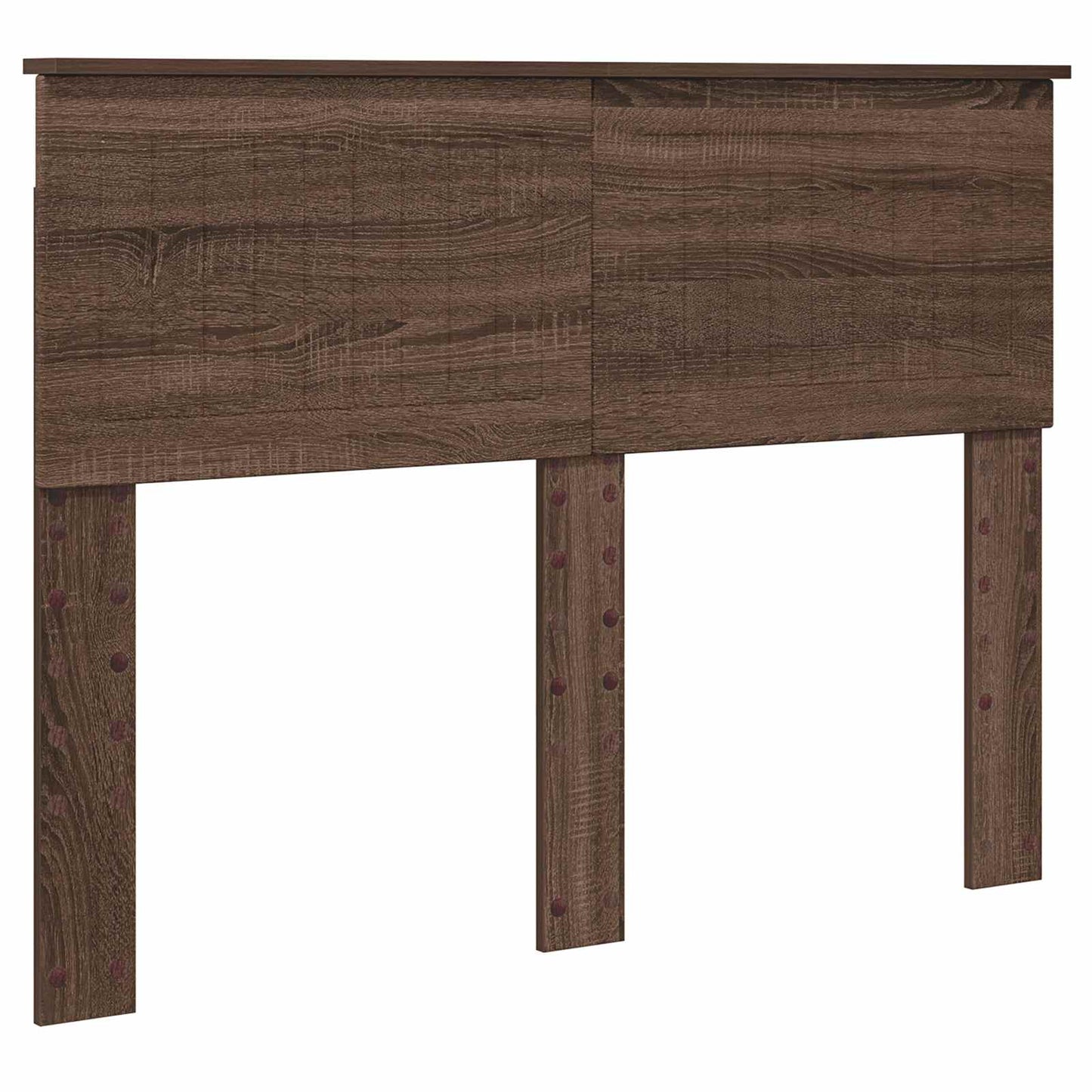vidaXL Σκελετός Κρεβατιού Καφέ δρυς 135 x 190 cm Μηχανήματος Ξύλο