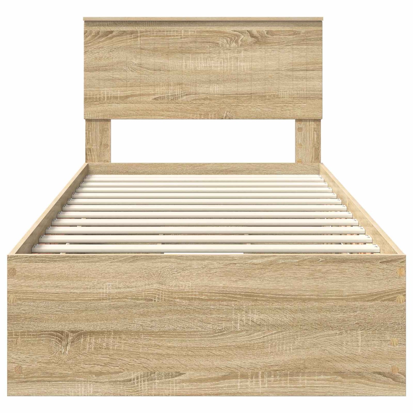 vidaXL Σκελετός Κρεβατιού Δρύς Sonoma 90 x 200 cm Μηχανήματος Ξύλο