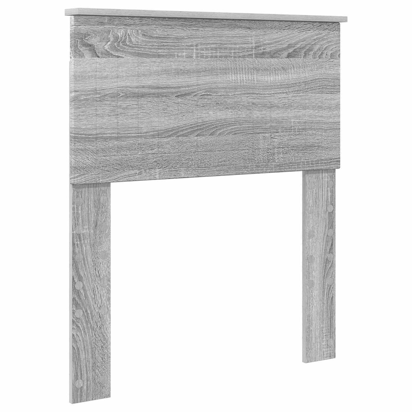 vidaXL Σκελετός Κρεβατιού Γκρίζο Σονομα 75 x 190 cm Μηχανήματος Ξύλο
