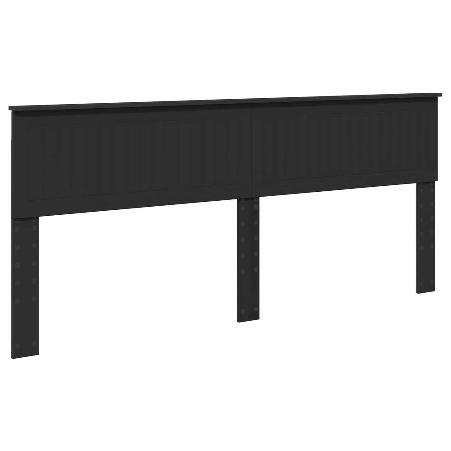 vidaXL Κρεβάτι Αποθήκης Μαύρο 200 x 200 cm Επεξεργασμένο Ξύλο