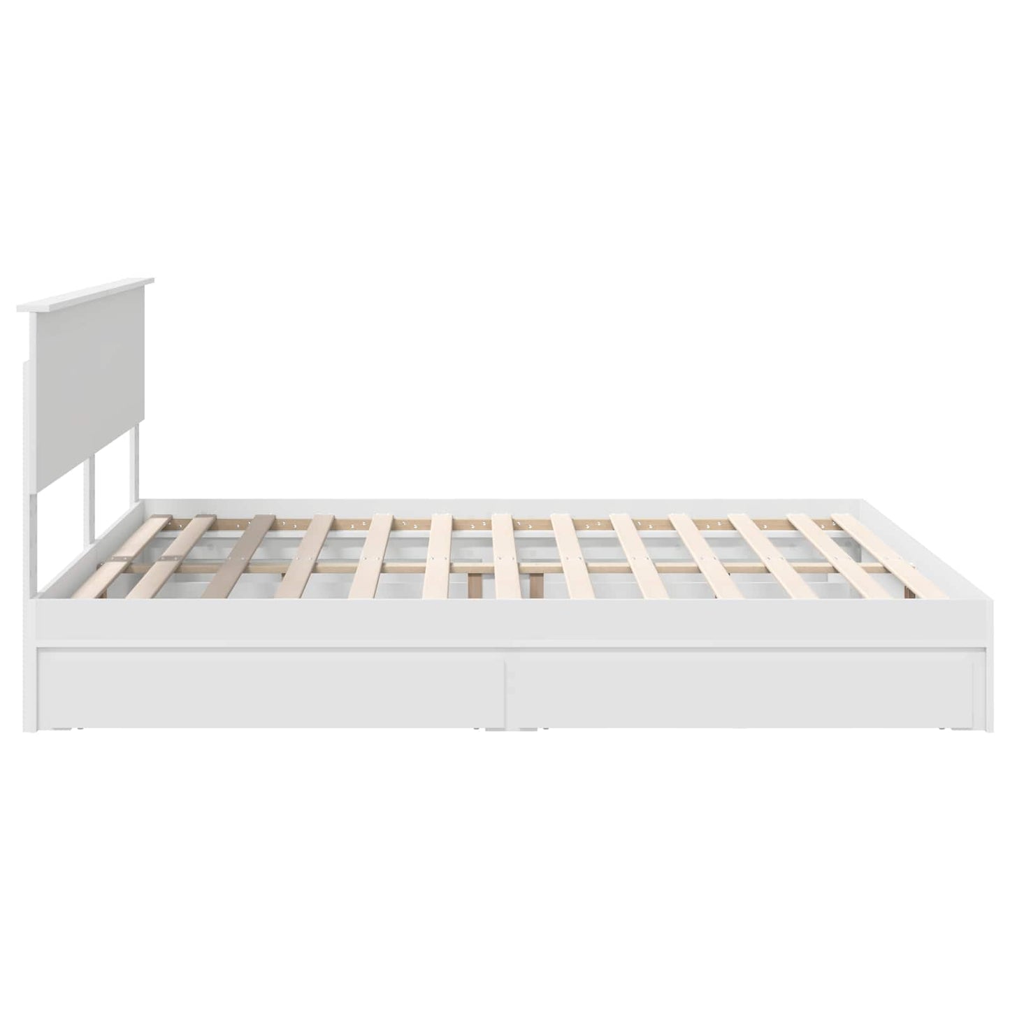 vidaXL Κρεβάτι Αποθήκης Λευκό 180 x 200 cm Επεξεργασμένο ξύλο