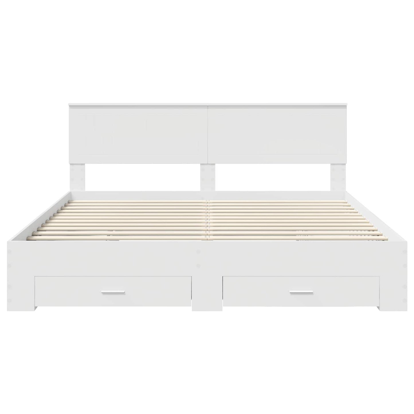 vidaXL Σκελετός Κρεβατιού Λευκό 180 x 200 cm Επεξεργασμένο ξύλο