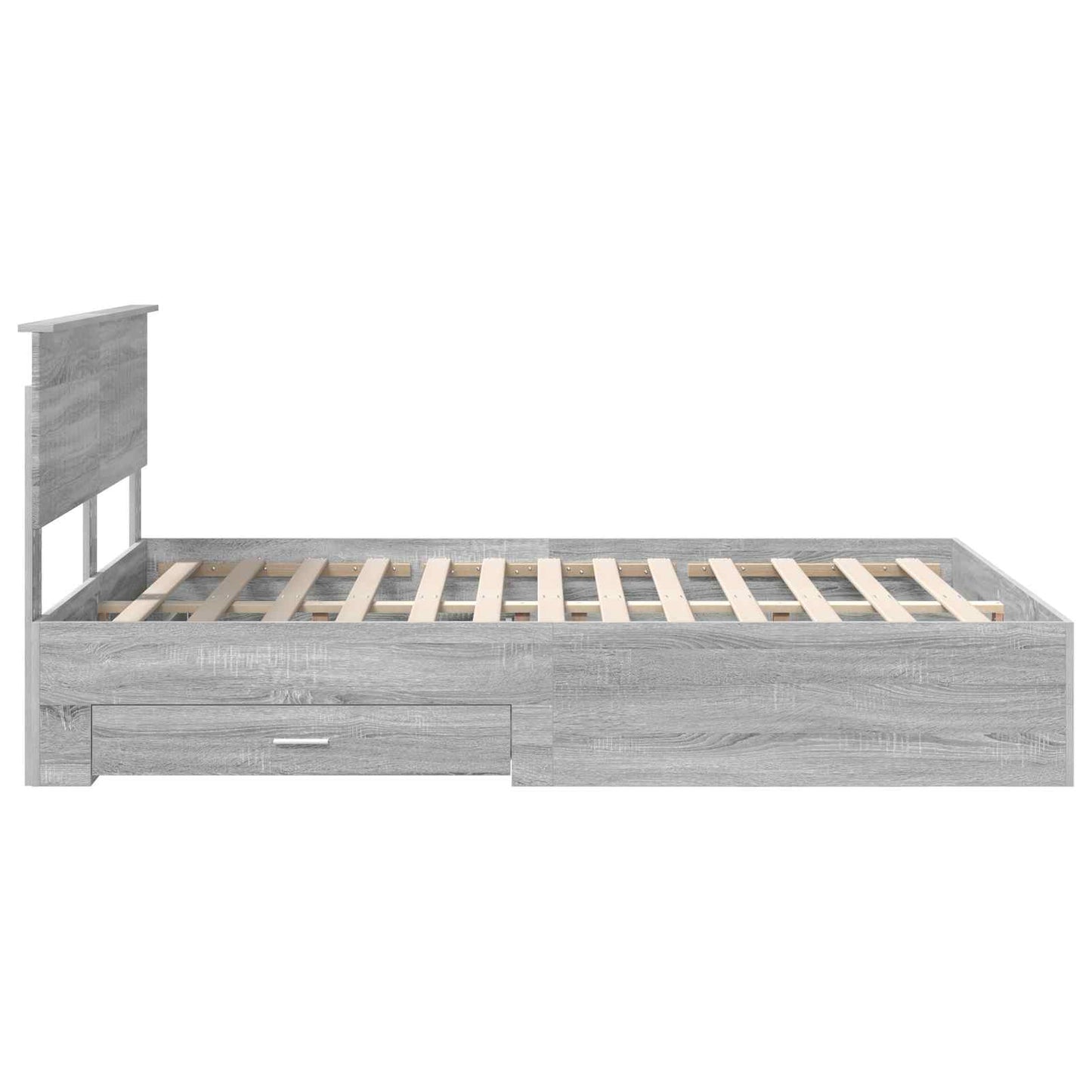 vidaXL Σκελετός Κρεβατιού Γκρι Sonoma 140 x 200 cm Επεξεργασμένο Ξύλο