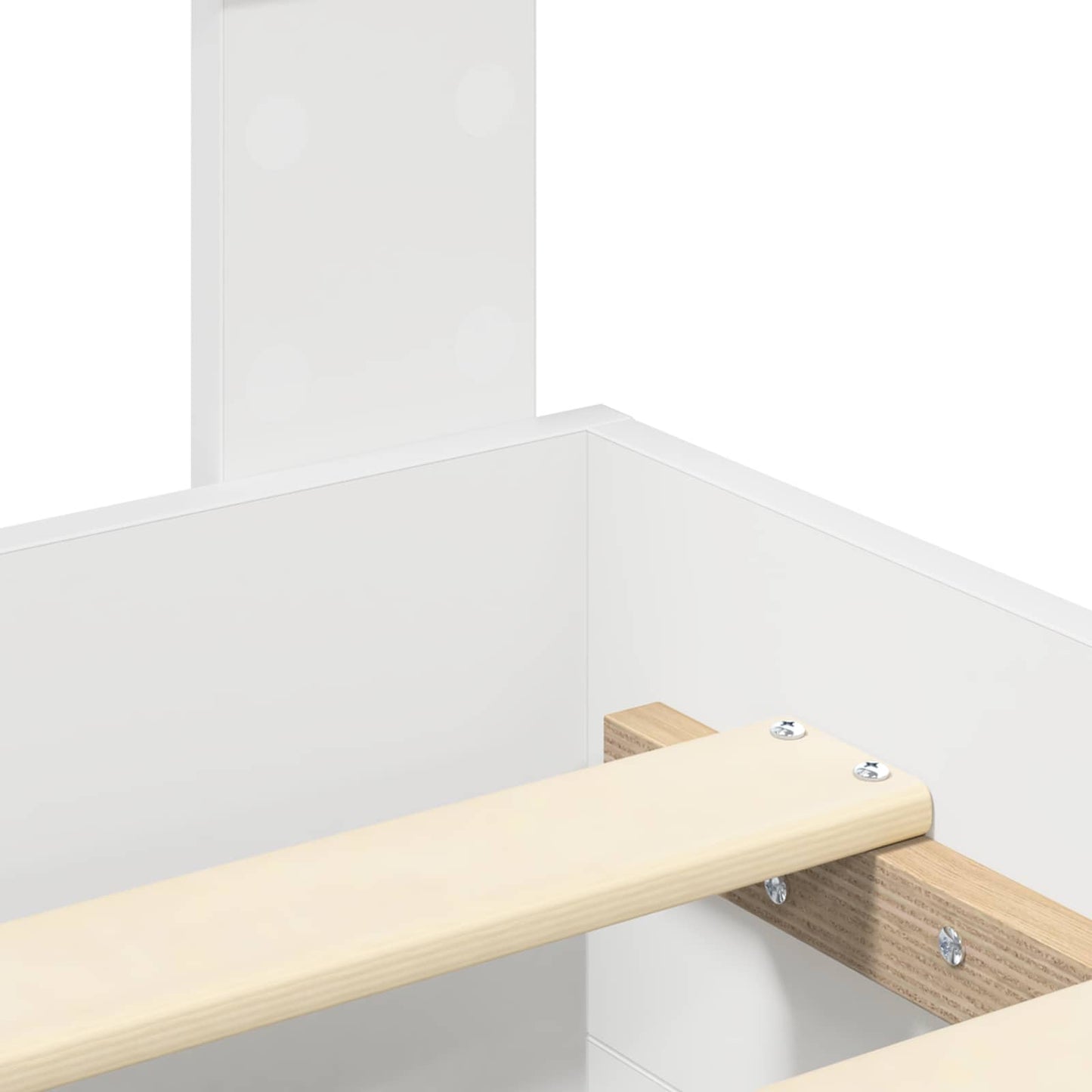 vidaXL Σκελετός Κρεβατιού Λευκό 140 x 190 cm Επεξεργασμένο ξύλο