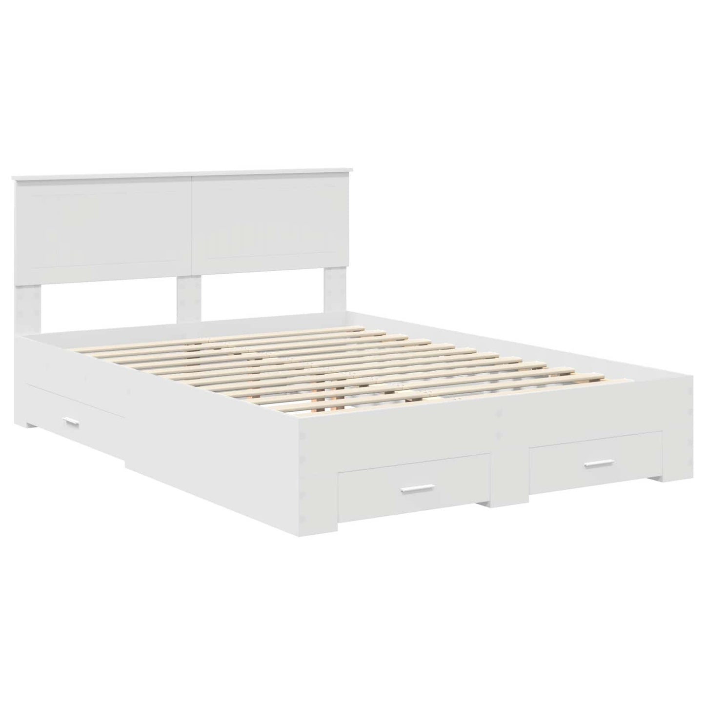 vidaXL Σκελετός Κρεβατιού Λευκό 140 x 190 cm Επεξεργασμένο ξύλο
