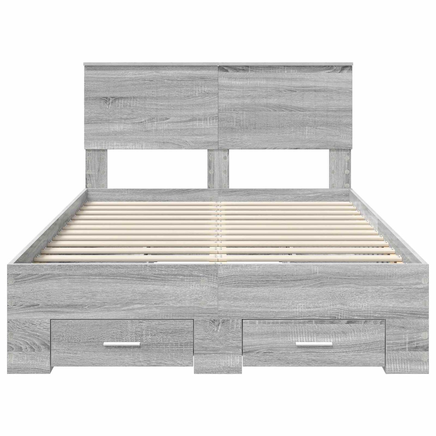 vidaXL Σκελετός Κρεβατιού Γκρι Sonoma 120 x 190 cm Επεξεργασμένο Ξύλο