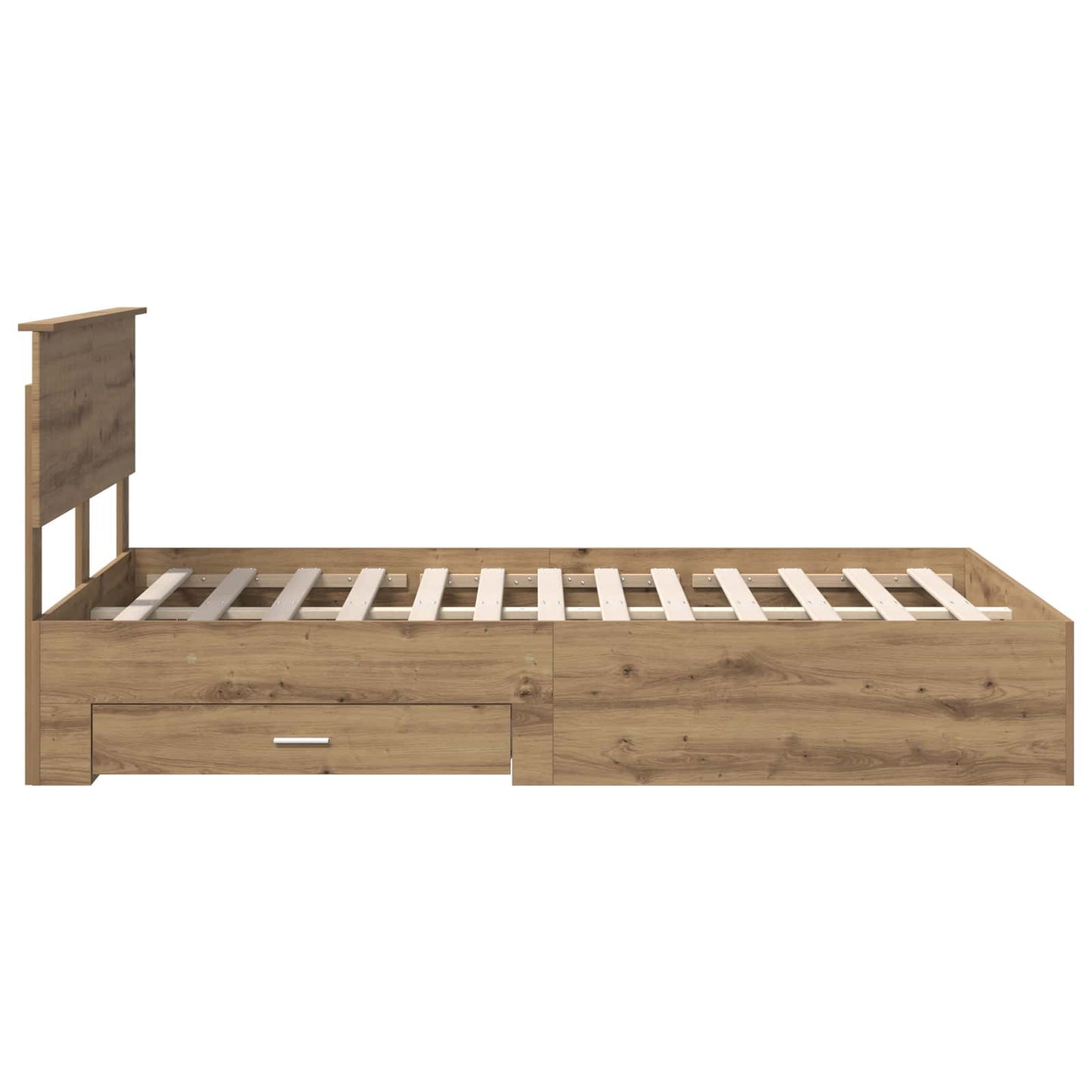 vidaXL Σκελετός Κρεβατιού Artisan Δρυς 120 x 190 cm Επεξεργασμένο Ξύλο
