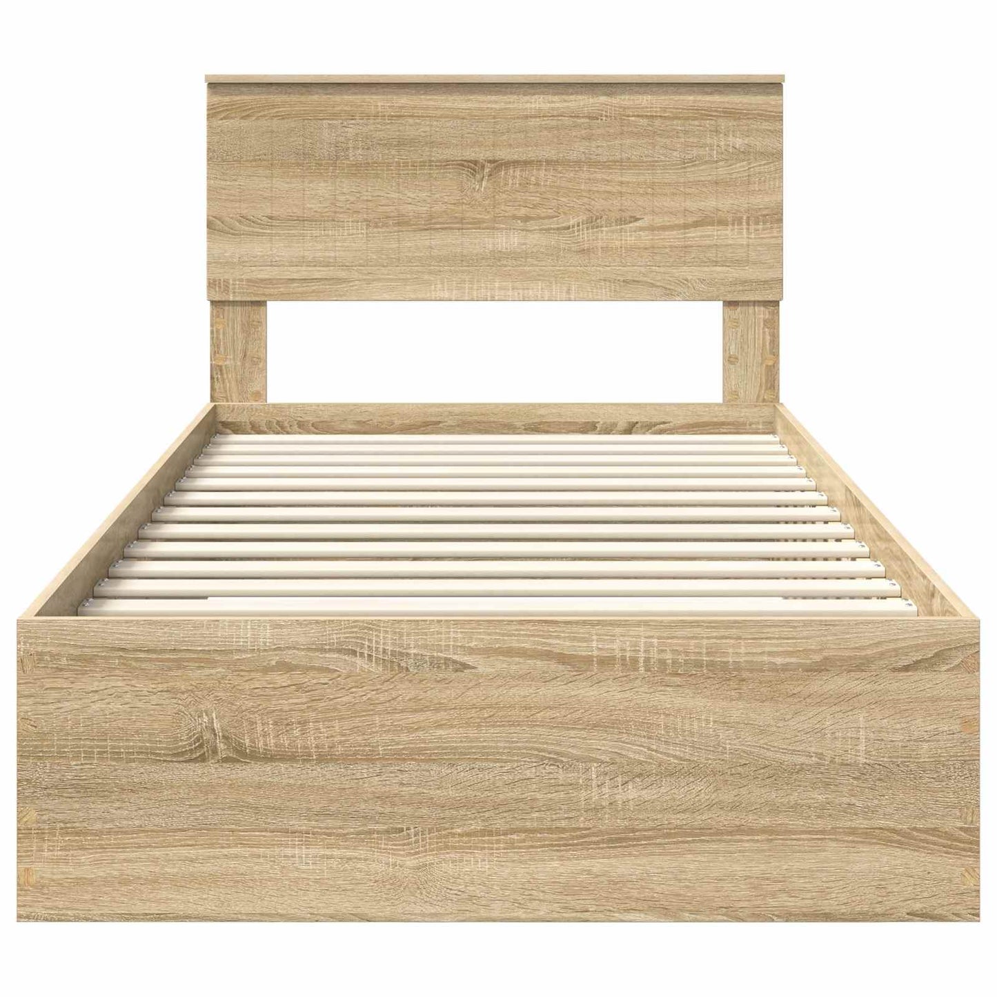 vidaXL Σκελετός Κρεβατιού Sonoma Δρυς 100 x 200 cm Επεξεργασμένο Ξύλο