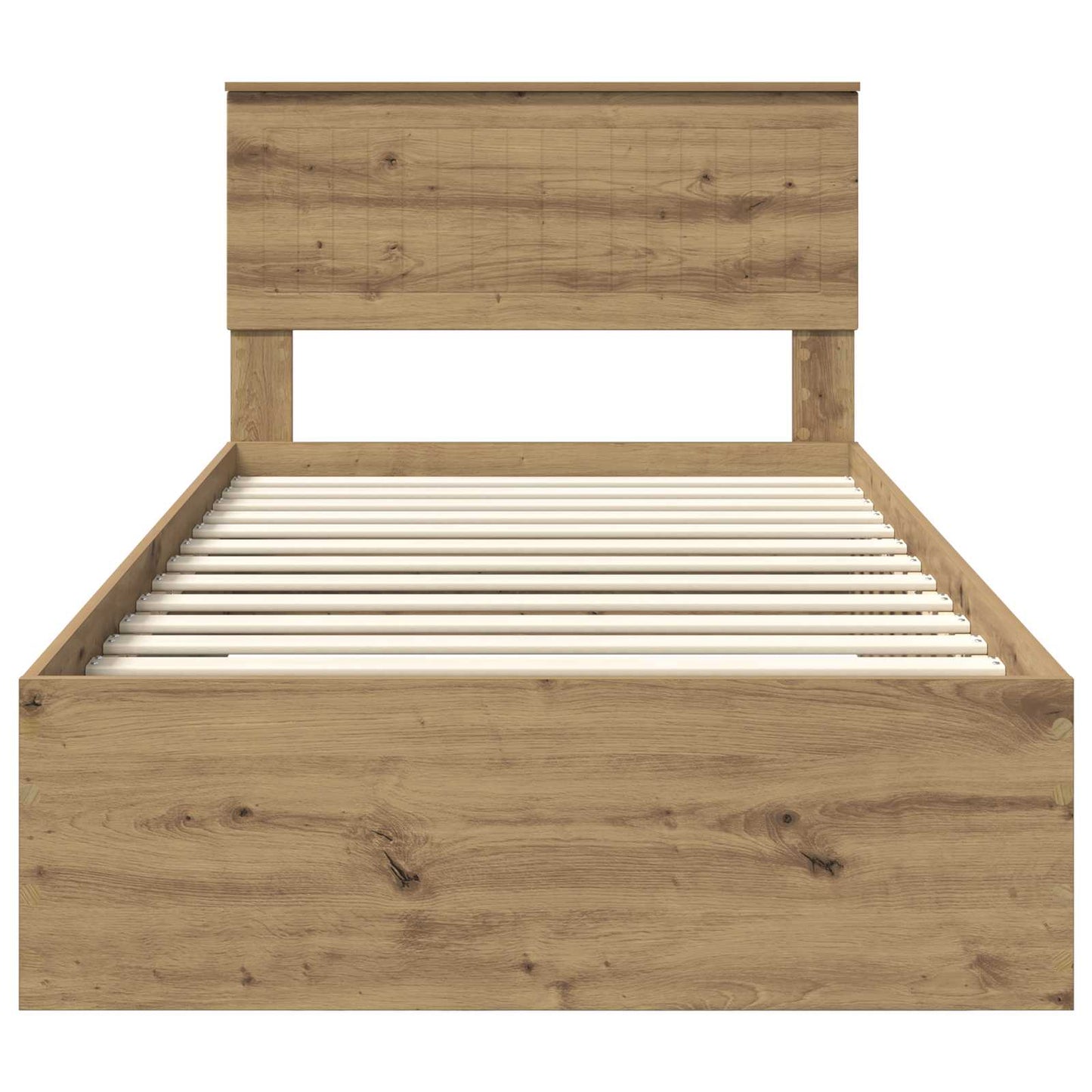 vidaXL Σκελετός Κρεβατιού Artisan Δρυς 100 x 200 cm Επεξεργασμένο Ξύλο