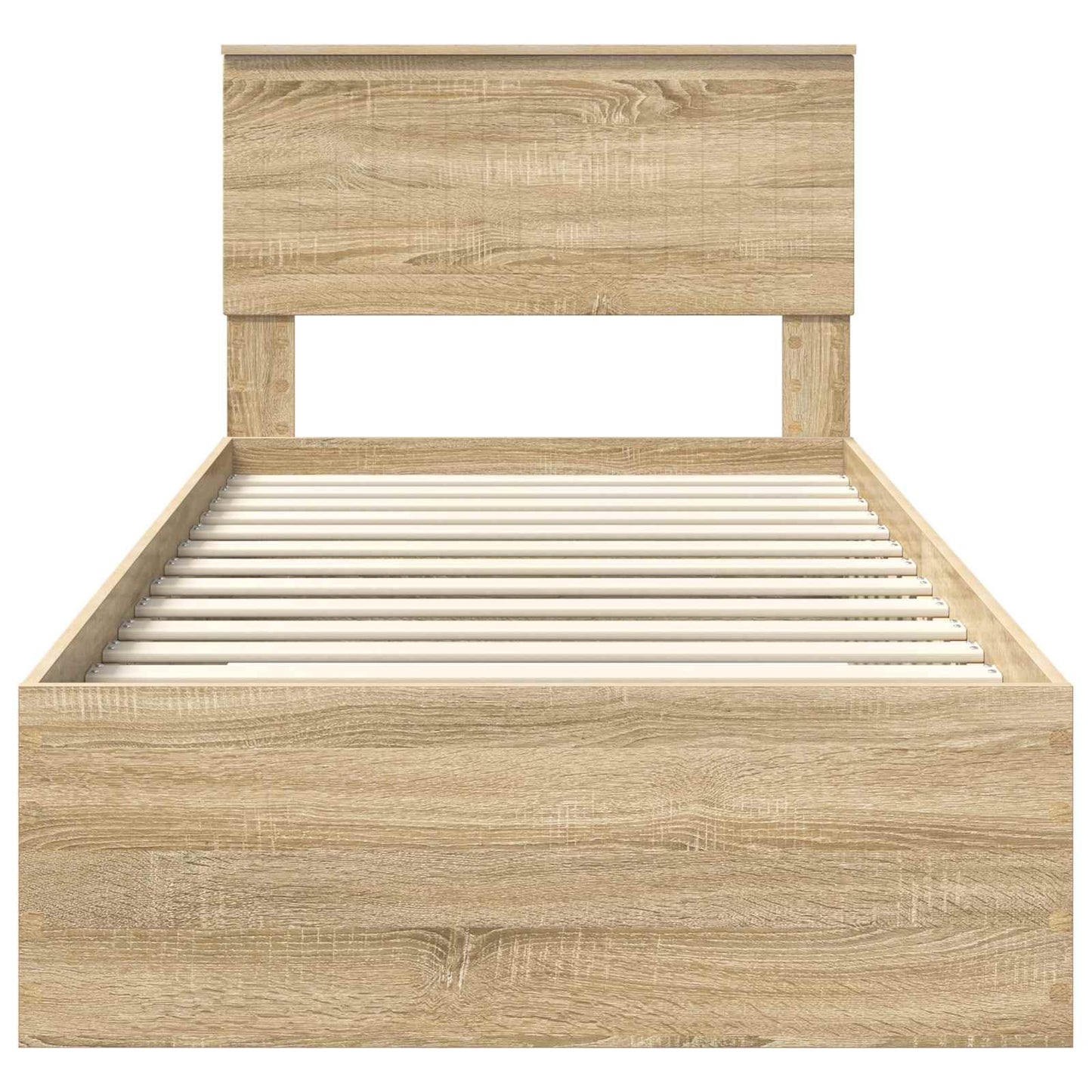 vidaXL Σκελετός Κρεβατιού Δρύς Sonoma 90 x 200 cm Επεξεργασμένο ξύλο