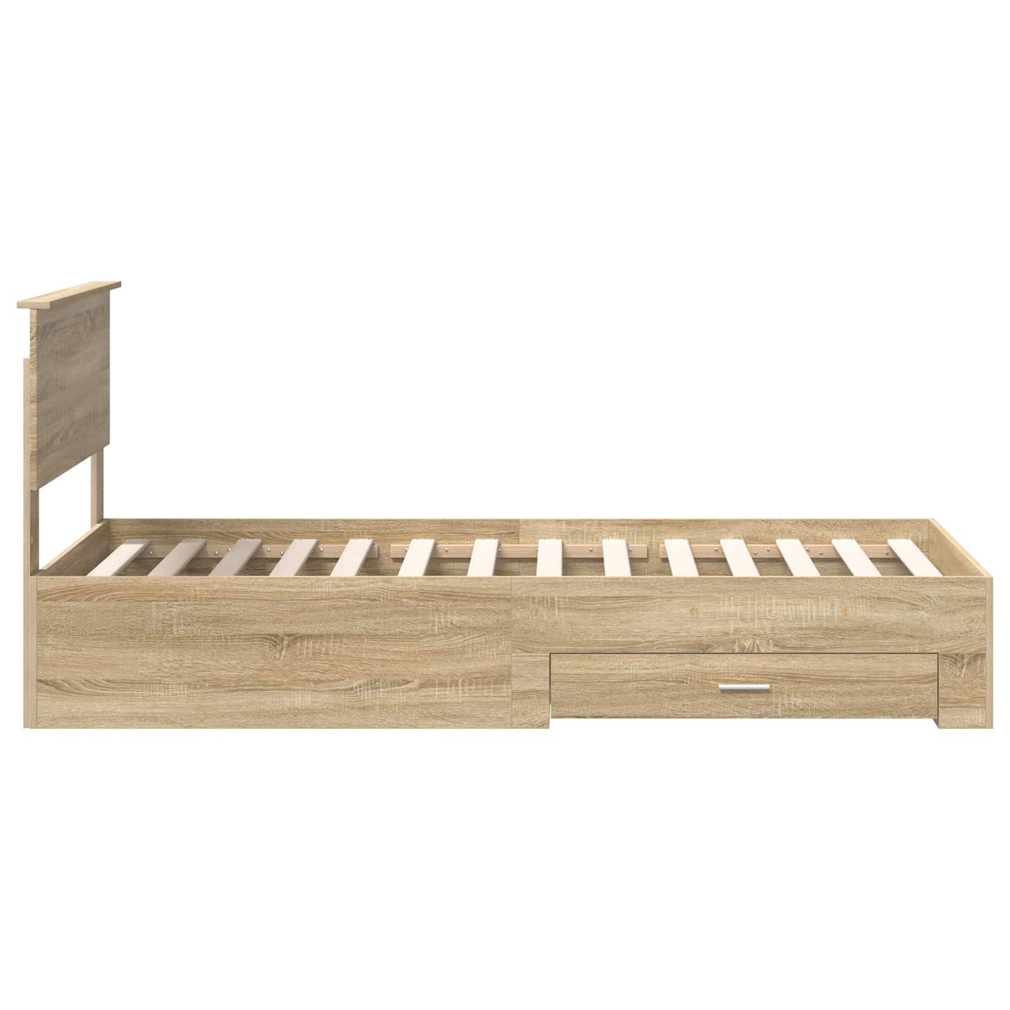 vidaXL Σκελετός Κρεβατιού Δρύς Sonoma 90 x 200 cm Επεξεργασμένο ξύλο