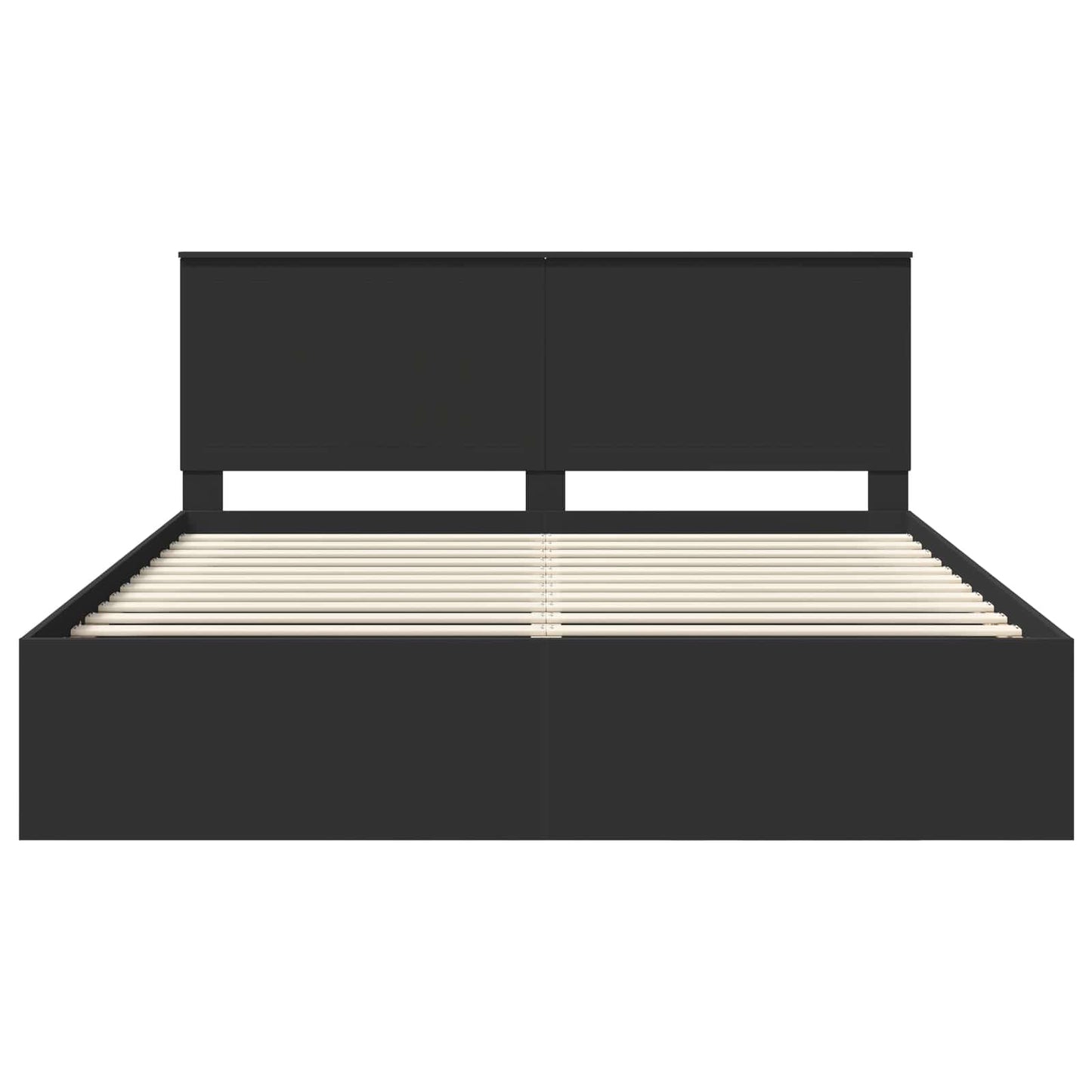 vidaXL Σκελετός Κρεβατιού Μαύρο 180 x 200 cm Στερεά ξυλεία πεύκου