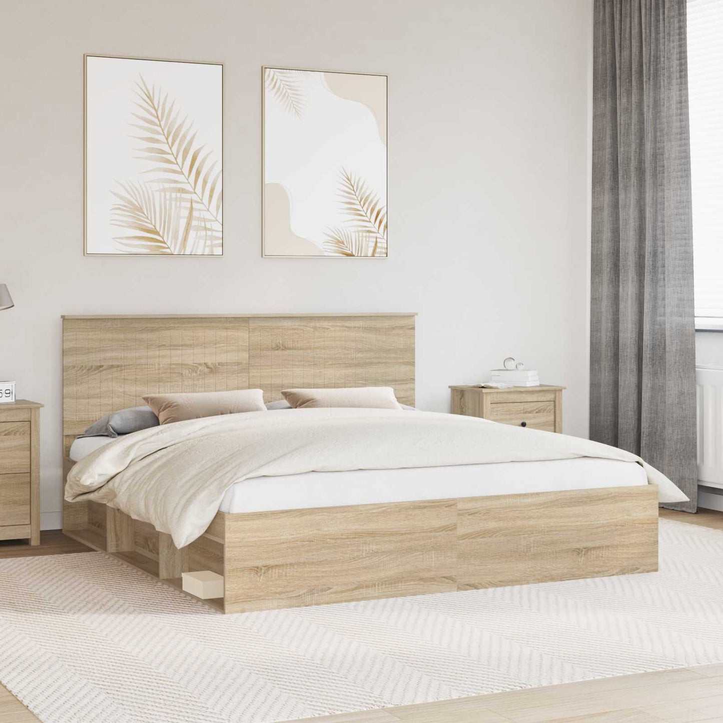 vidaXL Σκελετός Κρεβατιού Σονόμα 180 x 200 cm Στερεά ξυλεία πεύκου