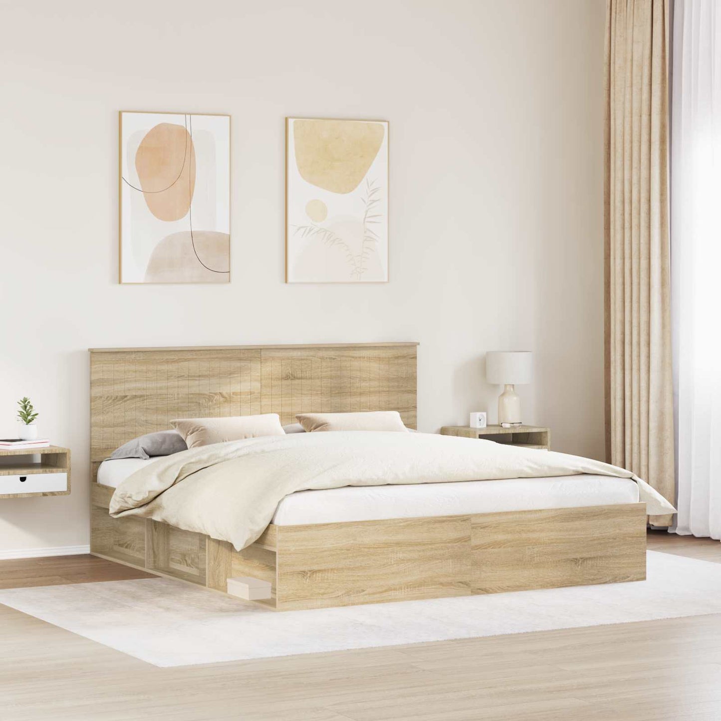 vidaXL Σκελετός Κρεβατιού Σονόμα 180 x 200 cm Στερεά ξυλεία πεύκου
