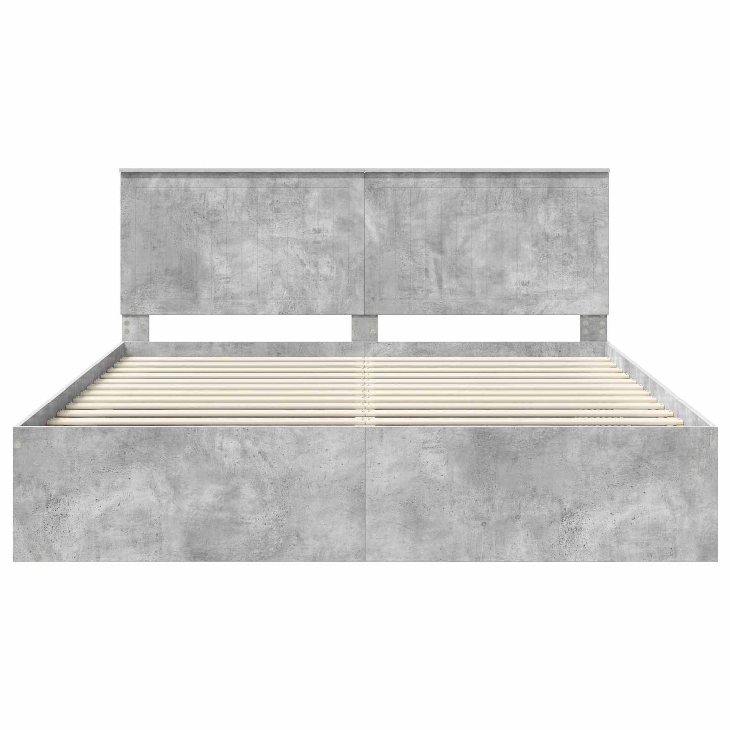 vidaXL Σκελετός Κρεβατιού Σκυρόδεμα 180 x 200 cm Στερεά ξυλεία πεύκου