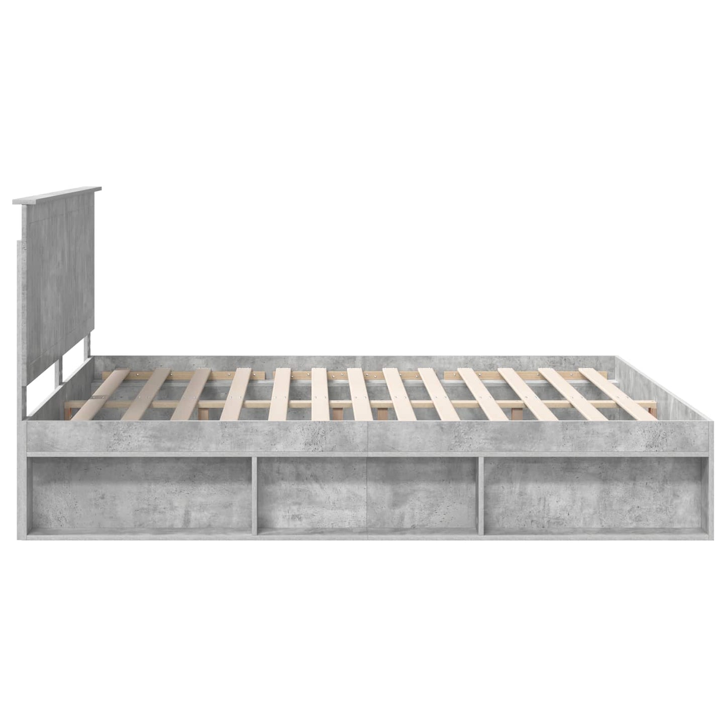 vidaXL Σκελετός Κρεβατιού Σκυρόδεμα 180 x 200 cm Στερεά ξυλεία πεύκου