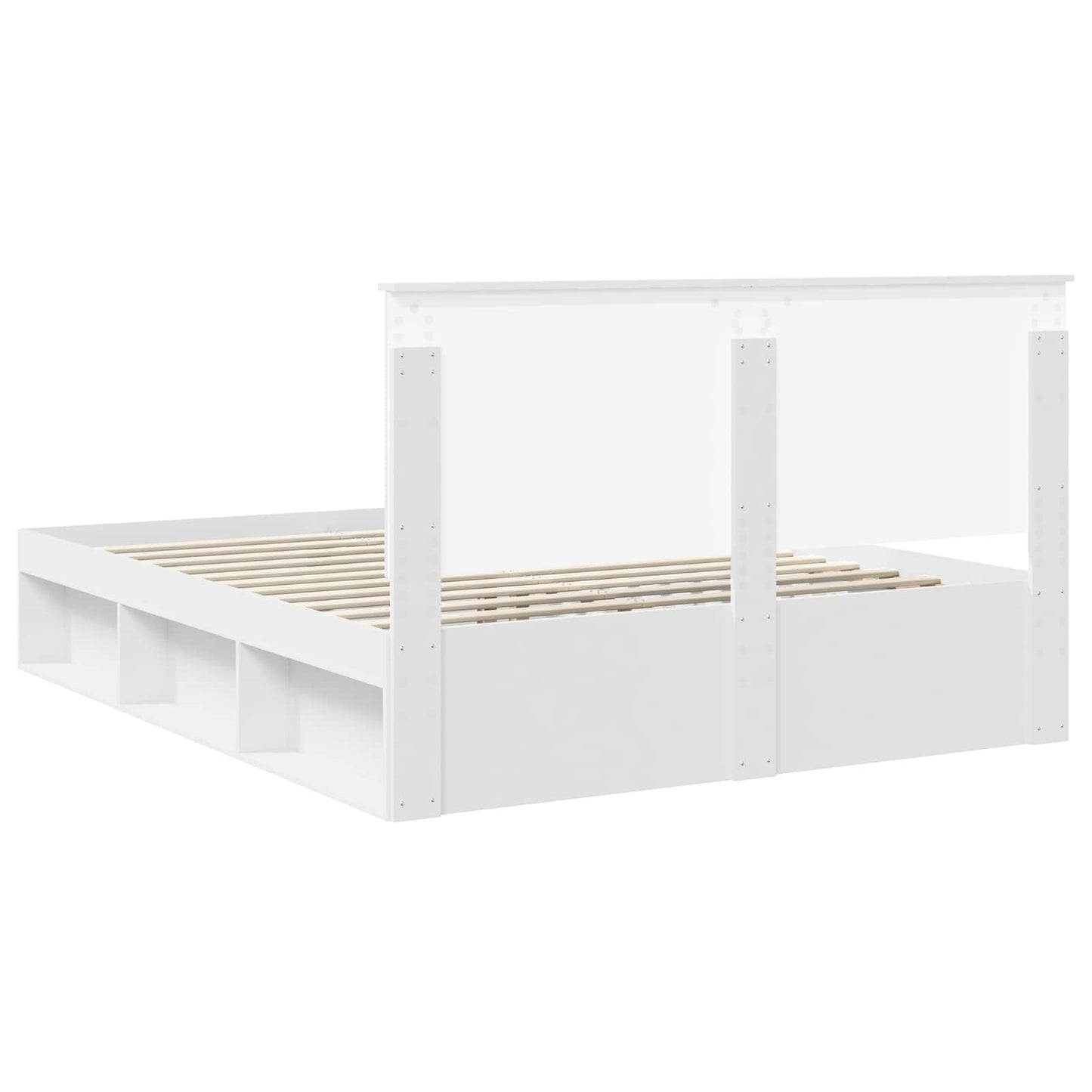 vidaXL Σκελετός Κρεβατιού Λευκό 160 x 200 cm Στερεά ξυλεία πεύκου