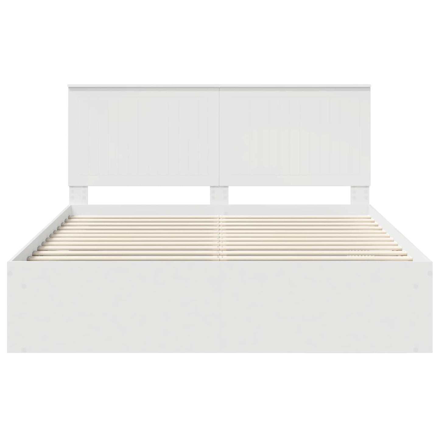 vidaXL Σκελετός Κρεβατιού Λευκό 160 x 200 cm Στερεά ξυλεία πεύκου