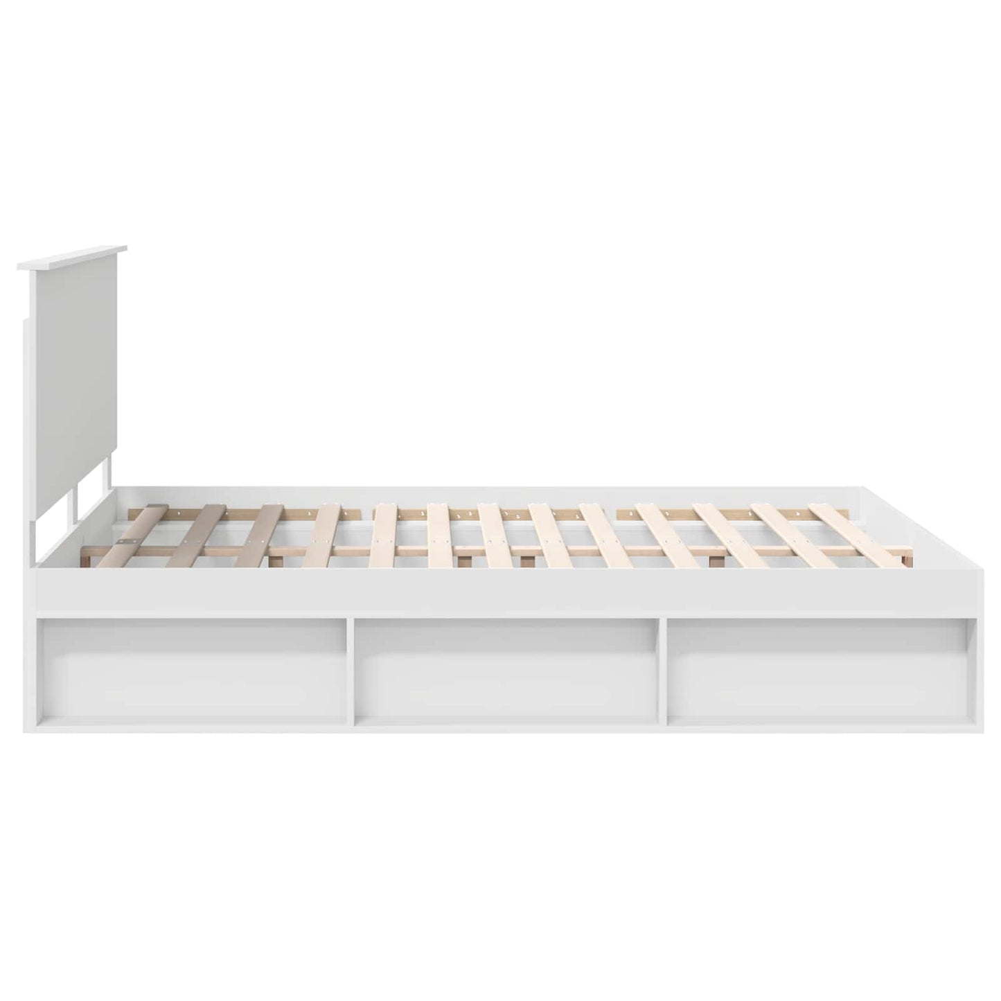 vidaXL Σκελετός Κρεβατιού Λευκό 160 x 200 cm Στερεά ξυλεία πεύκου