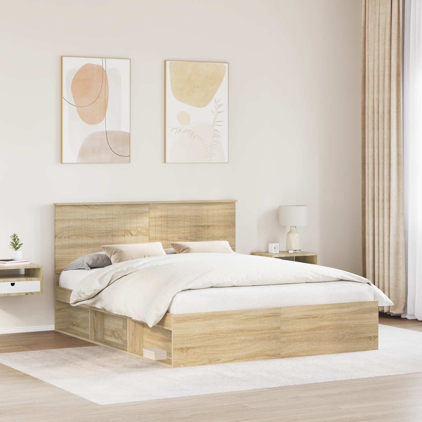 vidaXL Σκελετός Κρεβατιού Σονόμα 160 x 200 cm Στερεά ξυλεία πεύκου