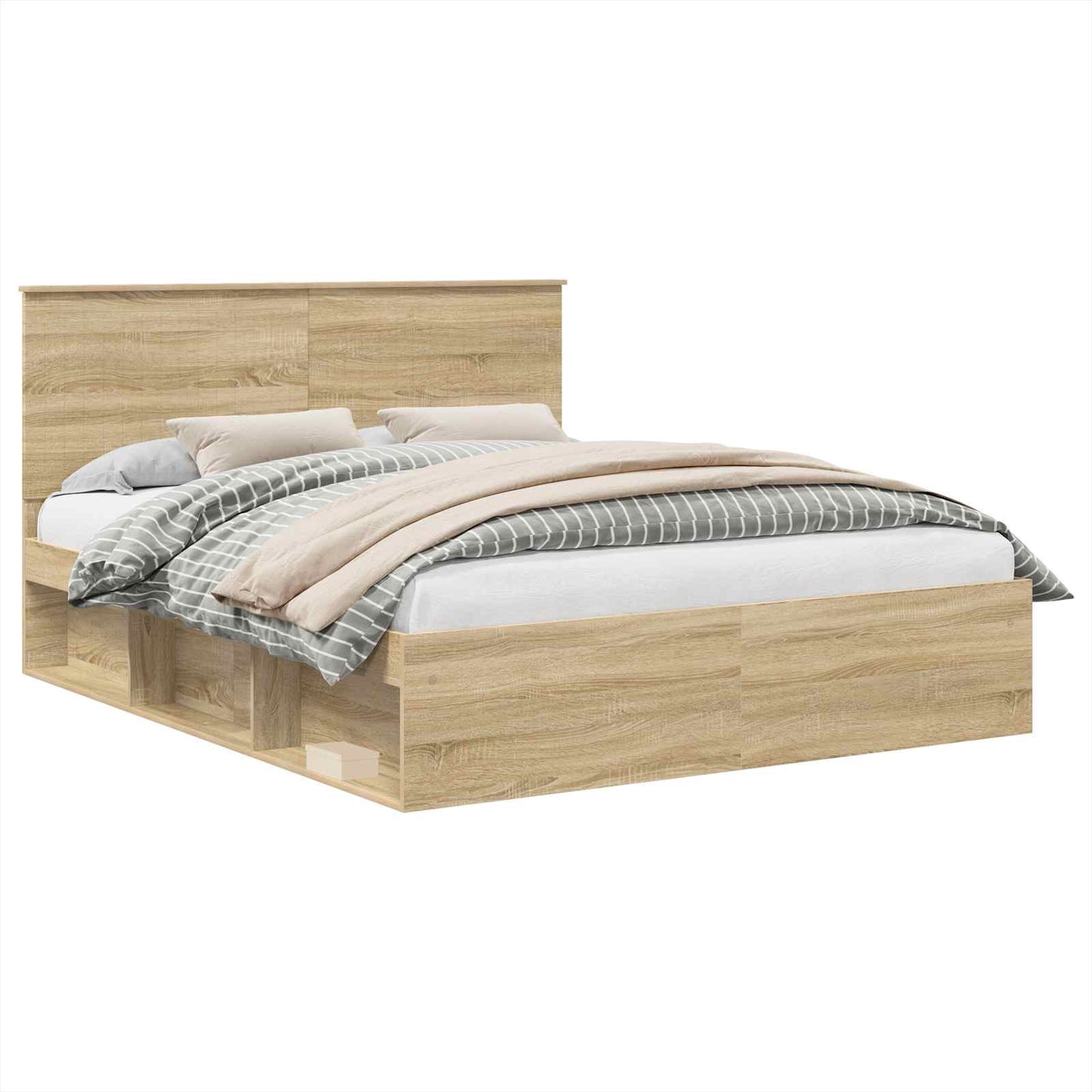 vidaXL Σκελετός Κρεβατιού Σονόμα 160 x 200 cm Στερεά ξυλεία πεύκου
