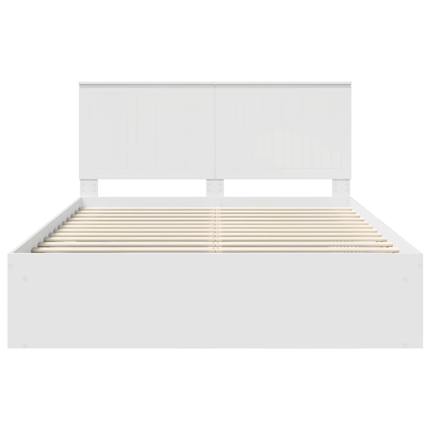 vidaXL Σκελετός Κρεβατιού Λευκό 150 x 200 cm Στερεά ξυλεία πεύκου