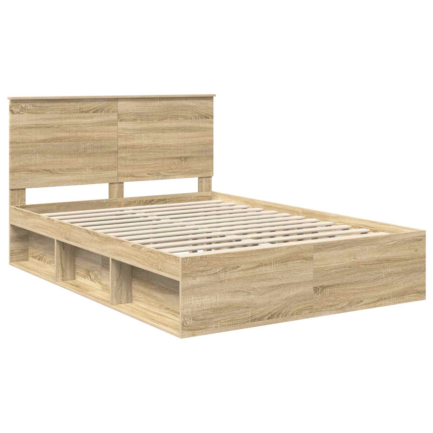 vidaXL Σκελετός Κρεβατιού Σονόμα 140 x 200 cm Στερεά ξυλεία πεύκου