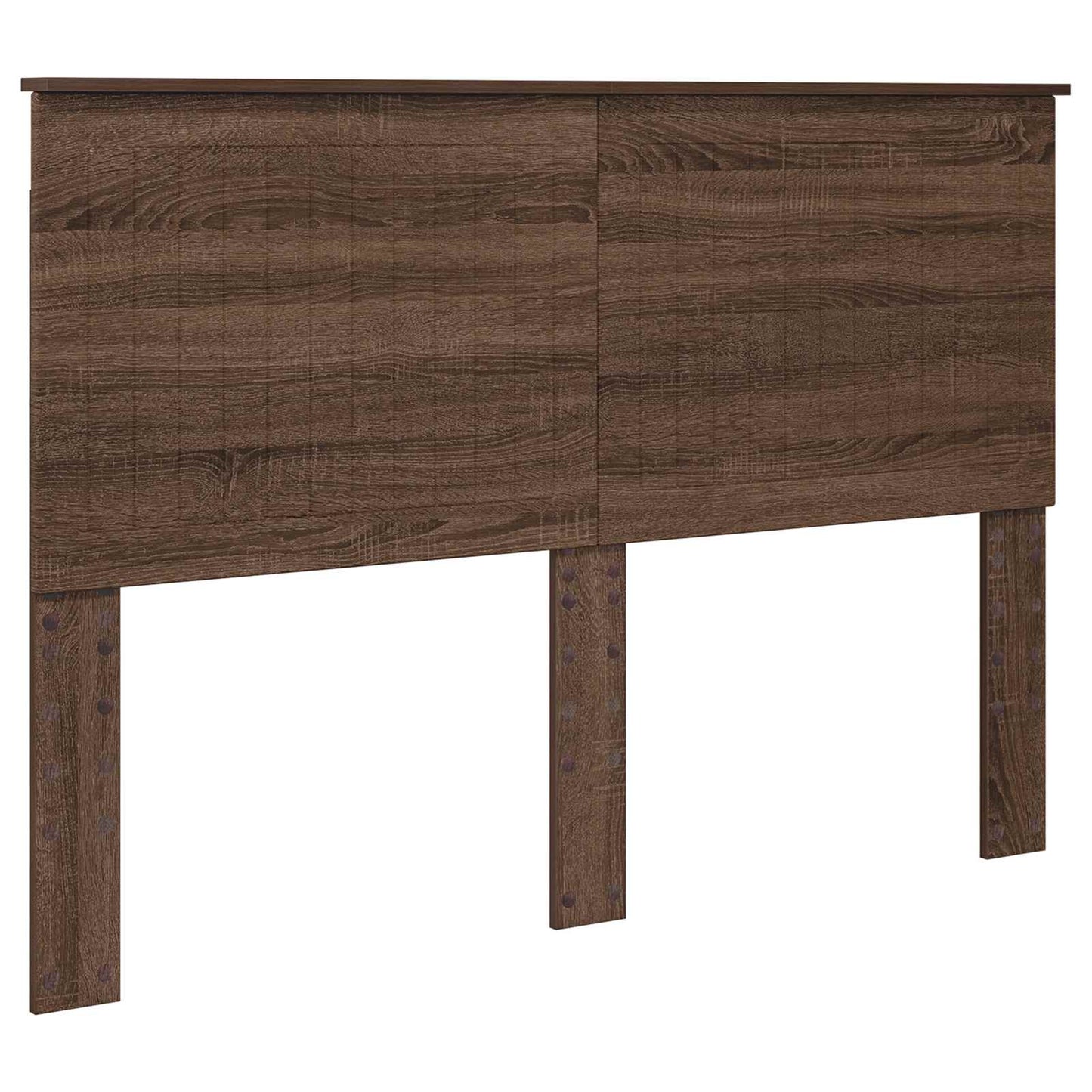 vidaXL Σκελετός Κρεβατιού Καφέ δρυς 140 x 200 cm Στερεά ξυλεία πεύκου