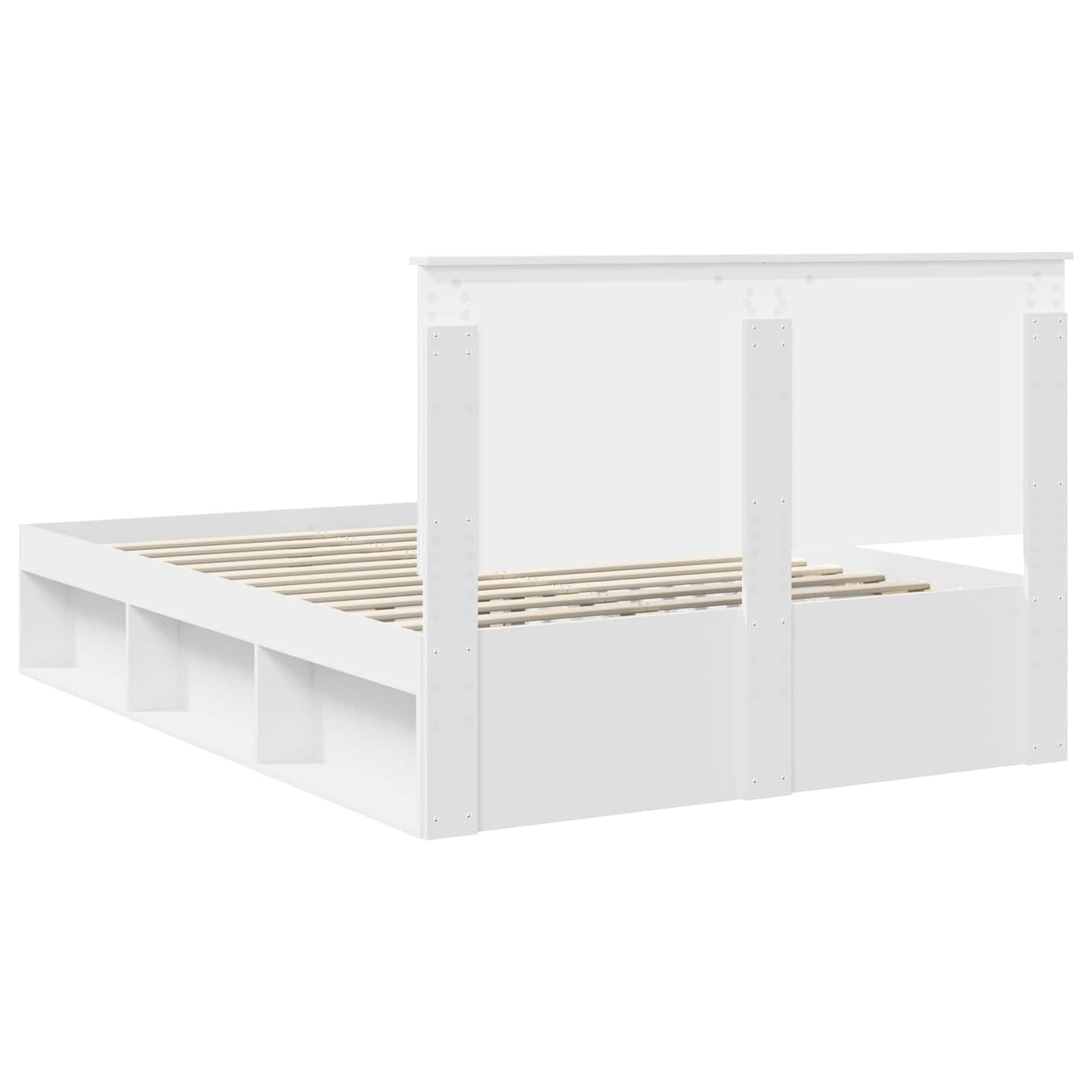 vidaXL Σκελετός Κρεβατιού Λευκό 140 x 190 cm Στερεά ξυλεία πεύκου