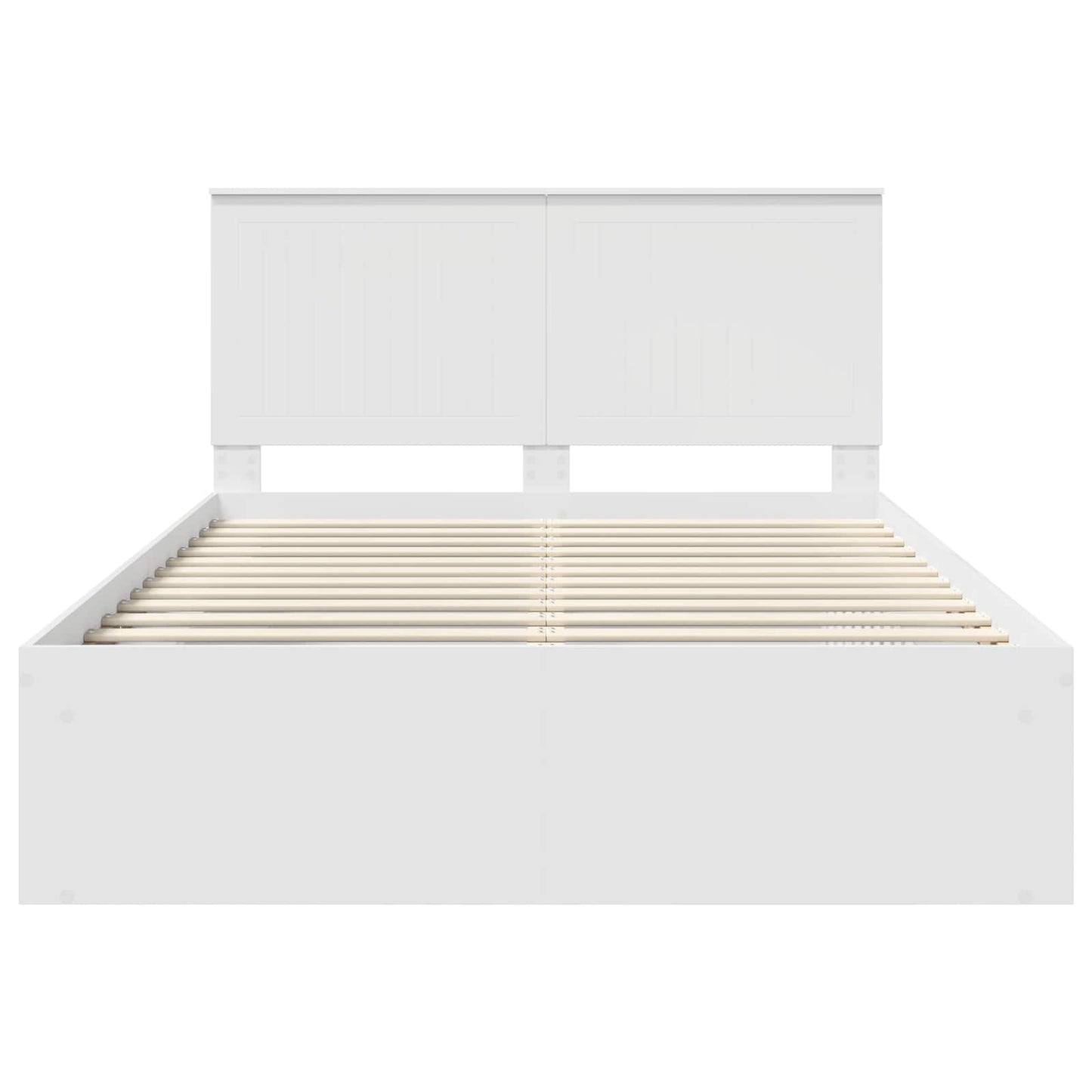 vidaXL Σκελετός Κρεβατιού Λευκό 140 x 190 cm Στερεά ξυλεία πεύκου