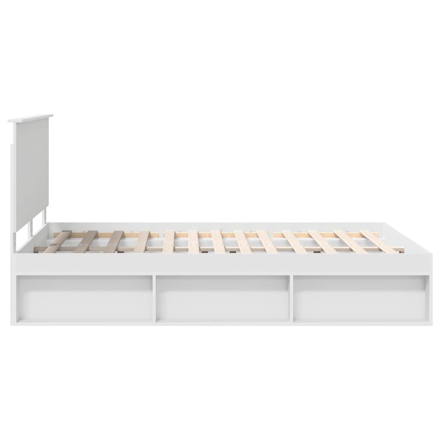 vidaXL Σκελετός Κρεβατιού Λευκό 140 x 190 cm Στερεά ξυλεία πεύκου
