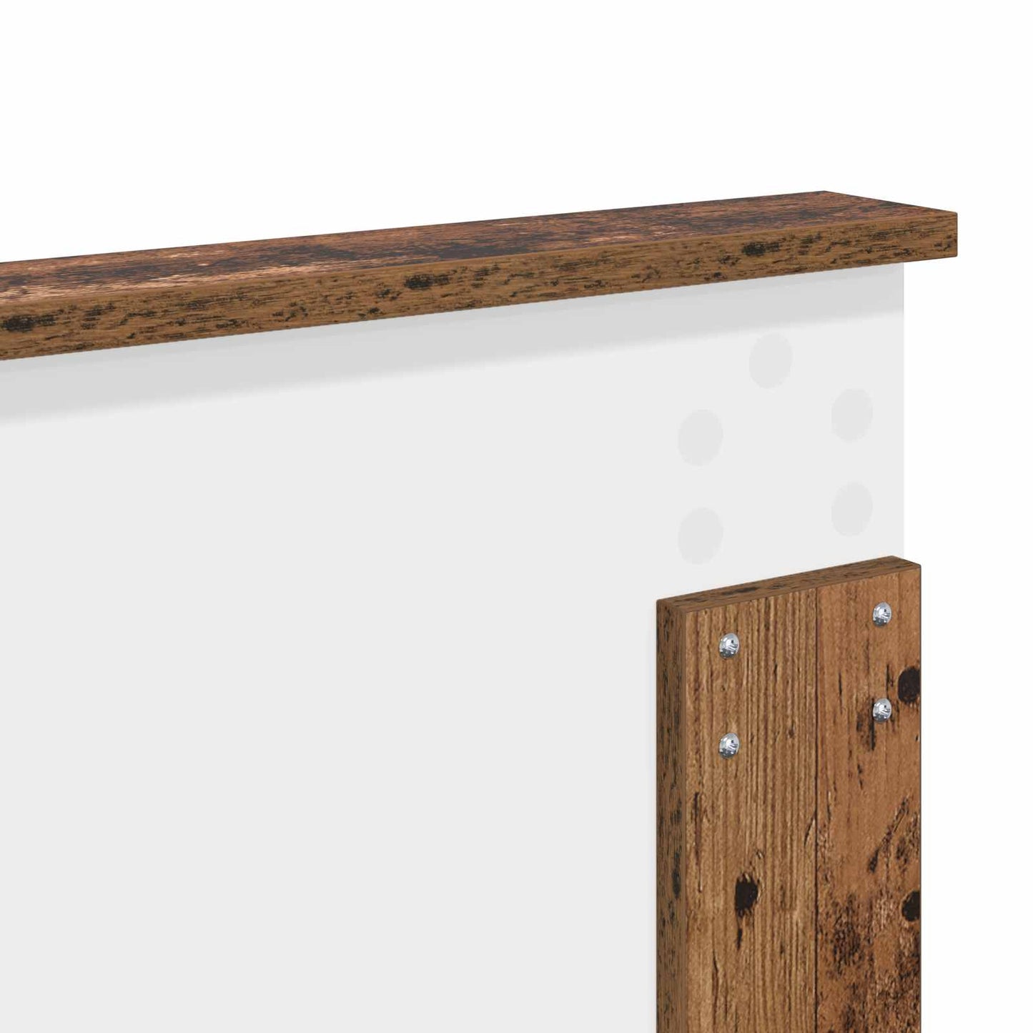 vidaXL Σκελετός Κρεβατιού Παλιό ξύλο 135 x 190 cm Στερεά ξυλεία πεύκου