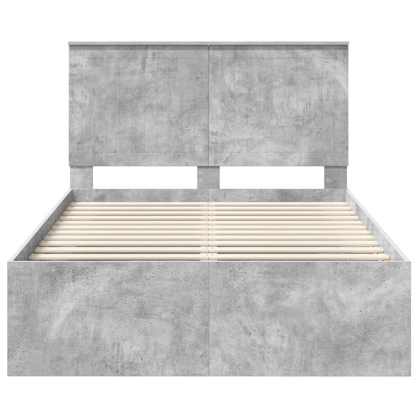 vidaXL Σκελετός Κρεβατιού Σκυρόδεμα 120 x 200 cm Στερεά ξυλεία πεύκου