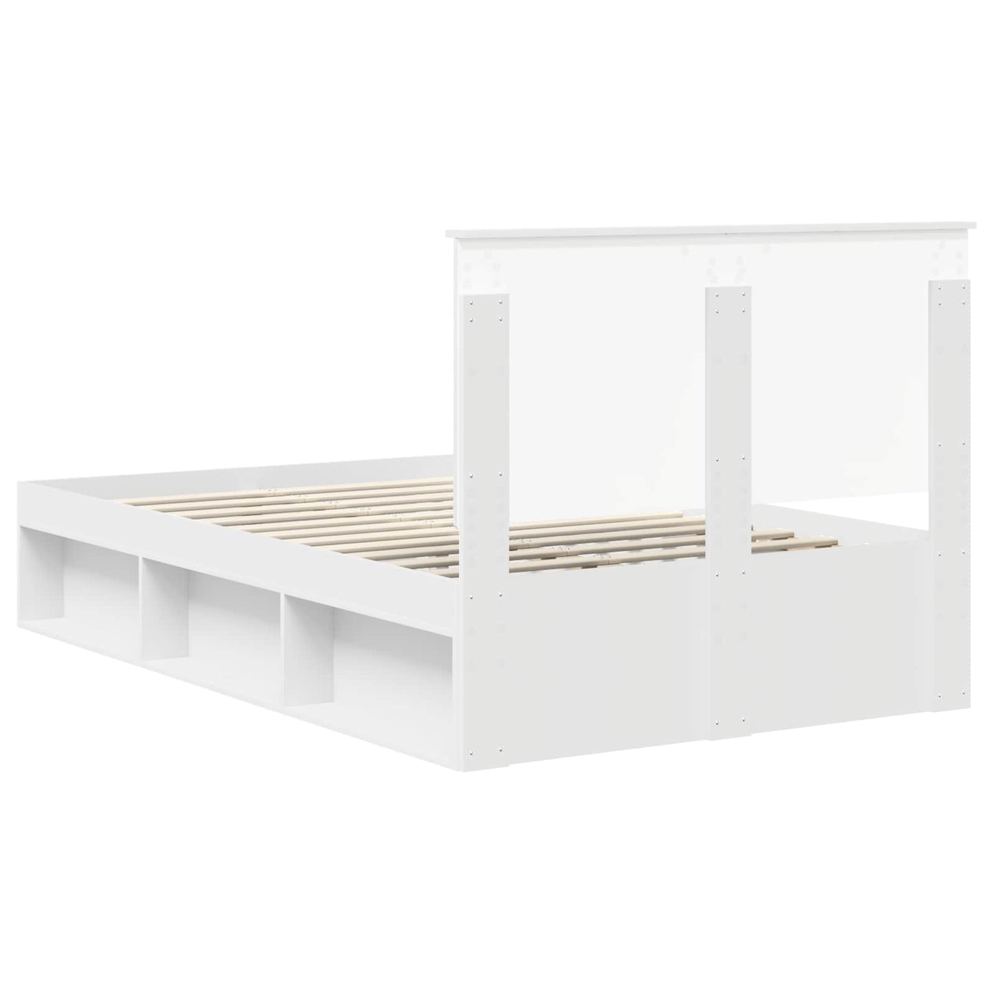vidaXL Σκελετός Κρεβατιού Λευκό 120 x 190 cm Στερεά ξυλεία πεύκου