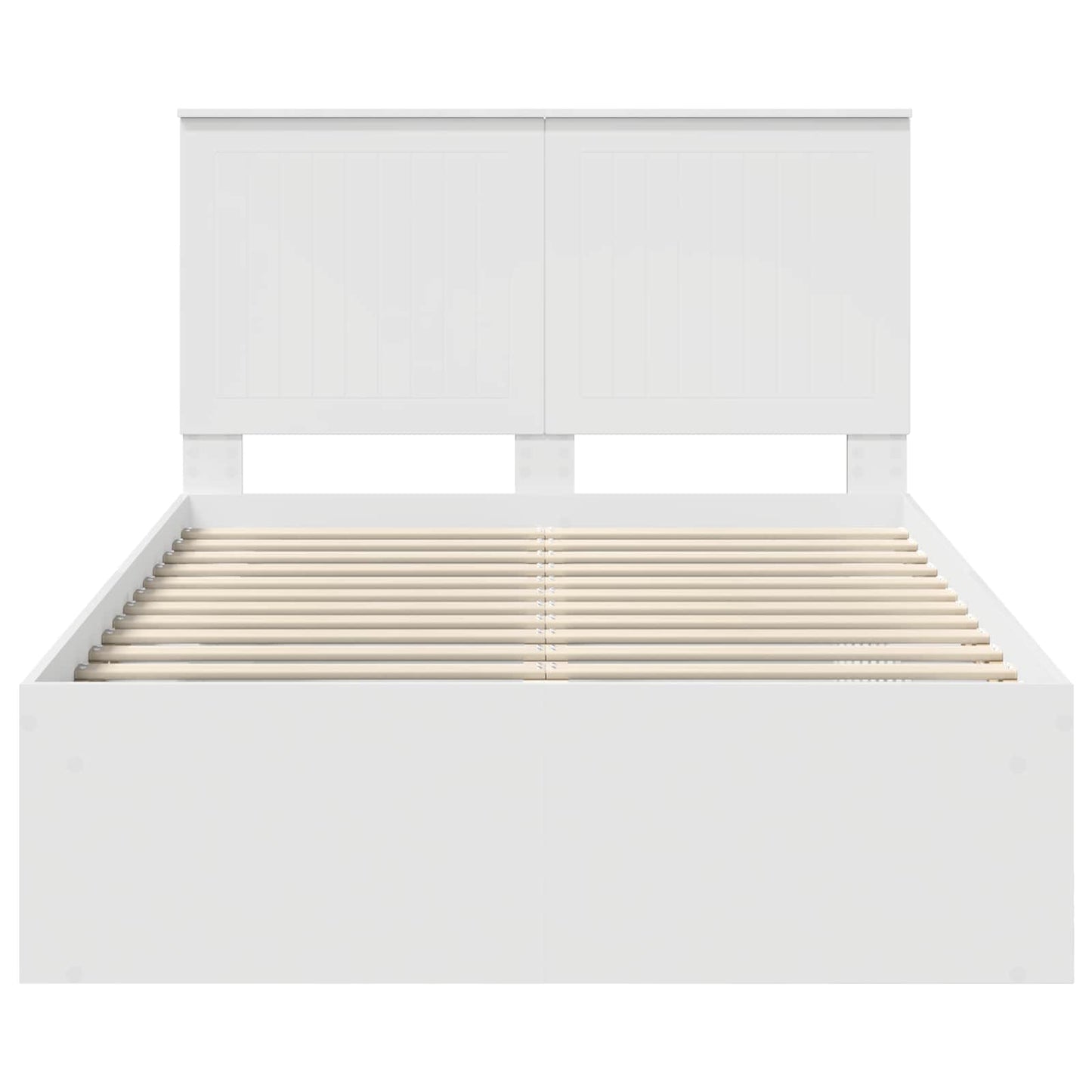 vidaXL Σκελετός Κρεβατιού Λευκό 120 x 190 cm Στερεά ξυλεία πεύκου