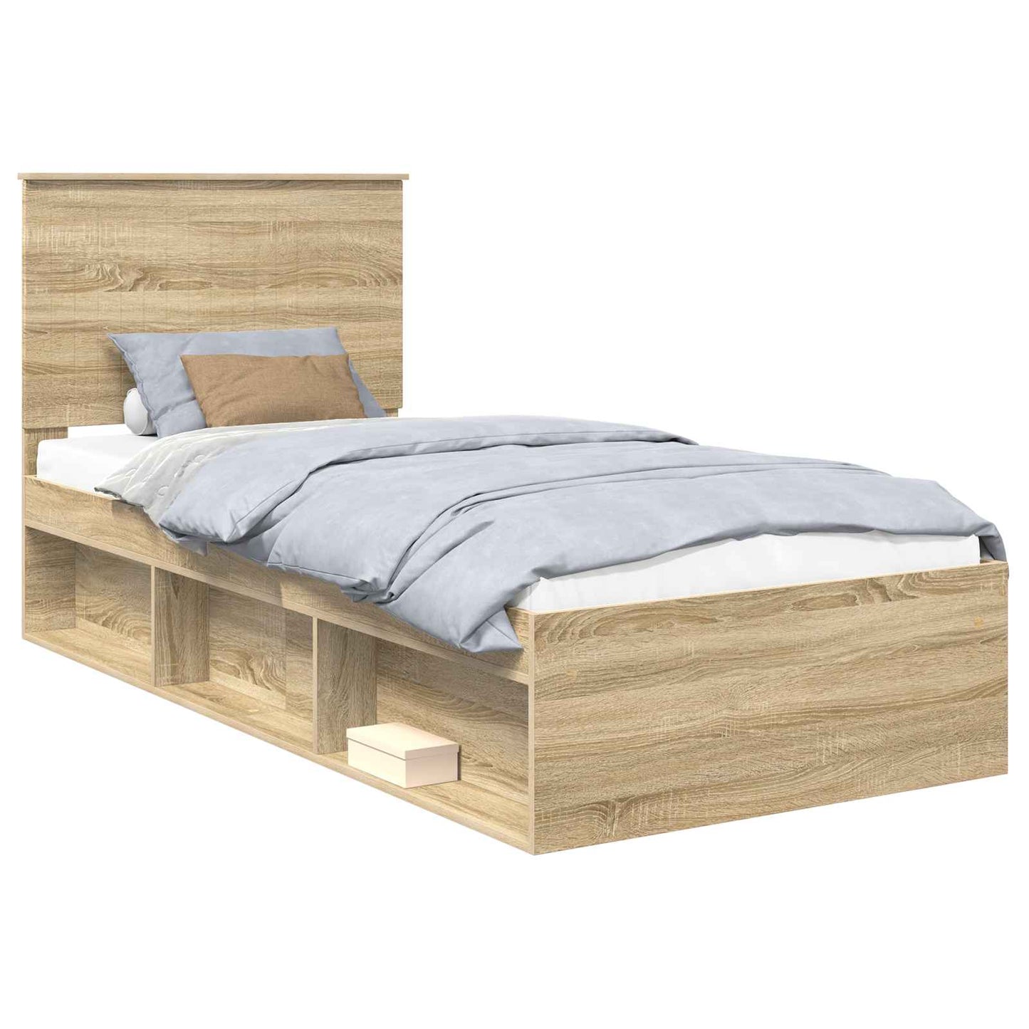vidaXL Σκελετός Κρεβατιού Σονόμα 90 x 190 cm Στερεά ξυλεία πεύκου