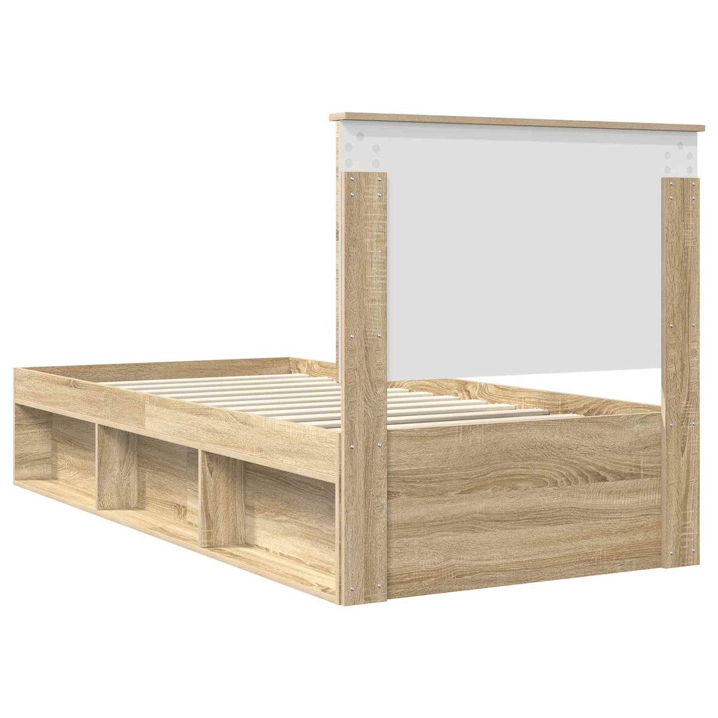vidaXL Σκελετός Κρεβατιού Σονόμα 90 x 190 cm Στερεά ξυλεία πεύκου